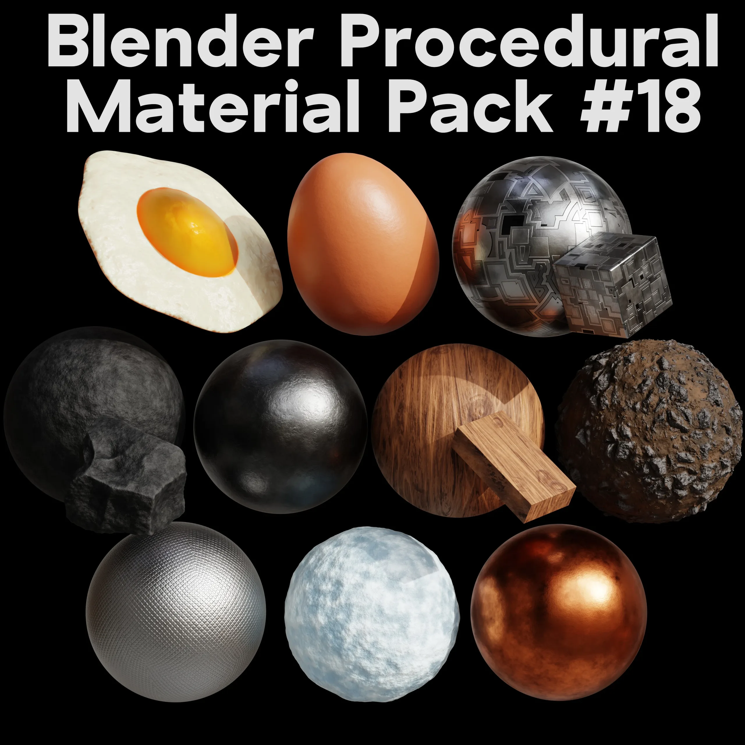 Blender Procedural Material Pack #18