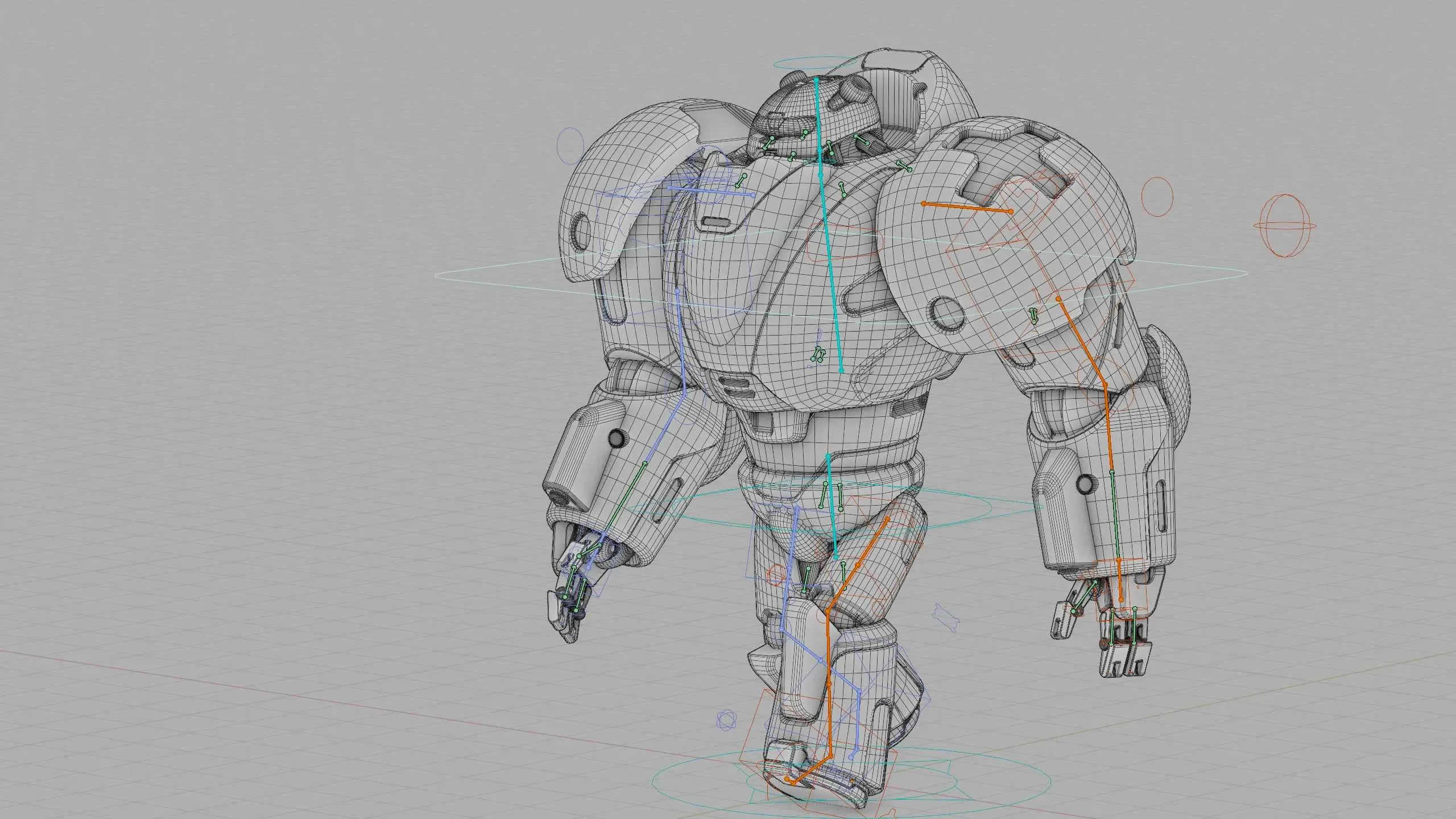 Combat Droid M-5000 Auto-Rig Pro Rigged For Mixamo, Unreal Engine, Unity