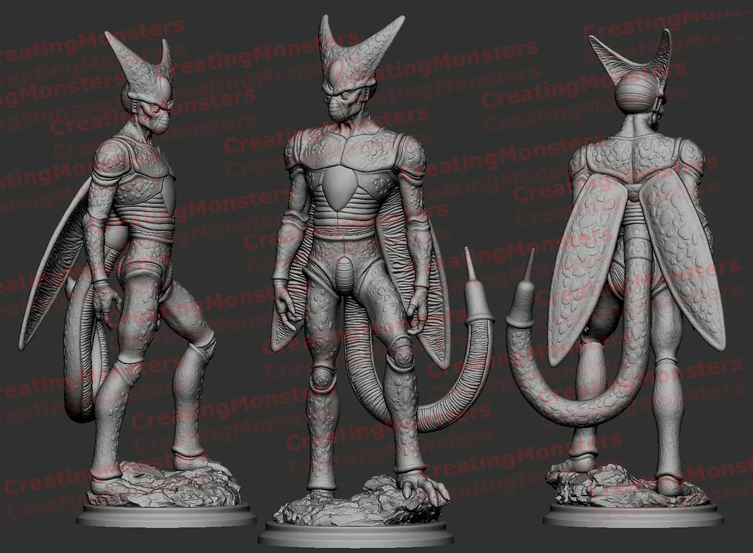 CELL FIRST FORM DRAGON BALL Z STL