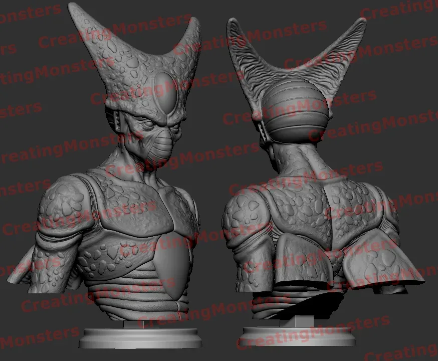 CELL  BUST DRAGON BALL Z STL