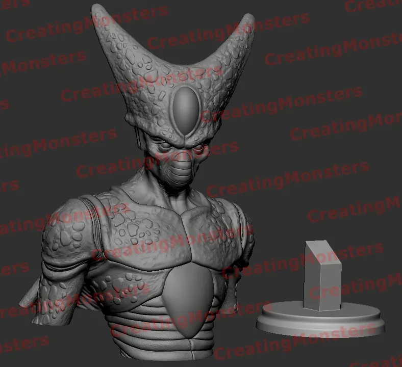 CELL  BUST DRAGON BALL Z STL