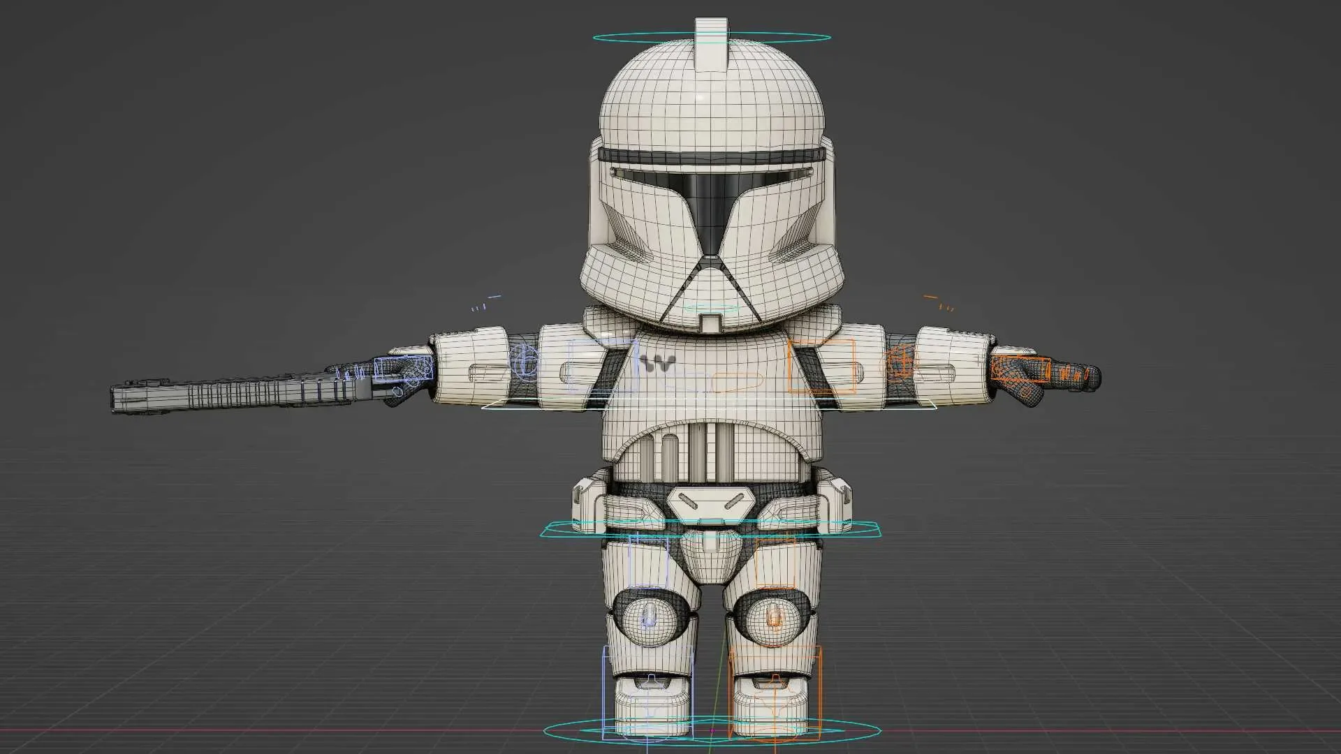 Imperial Trooper -B Auto-Rig Pro Rigged For Mixamo, Unreal Engine Unity