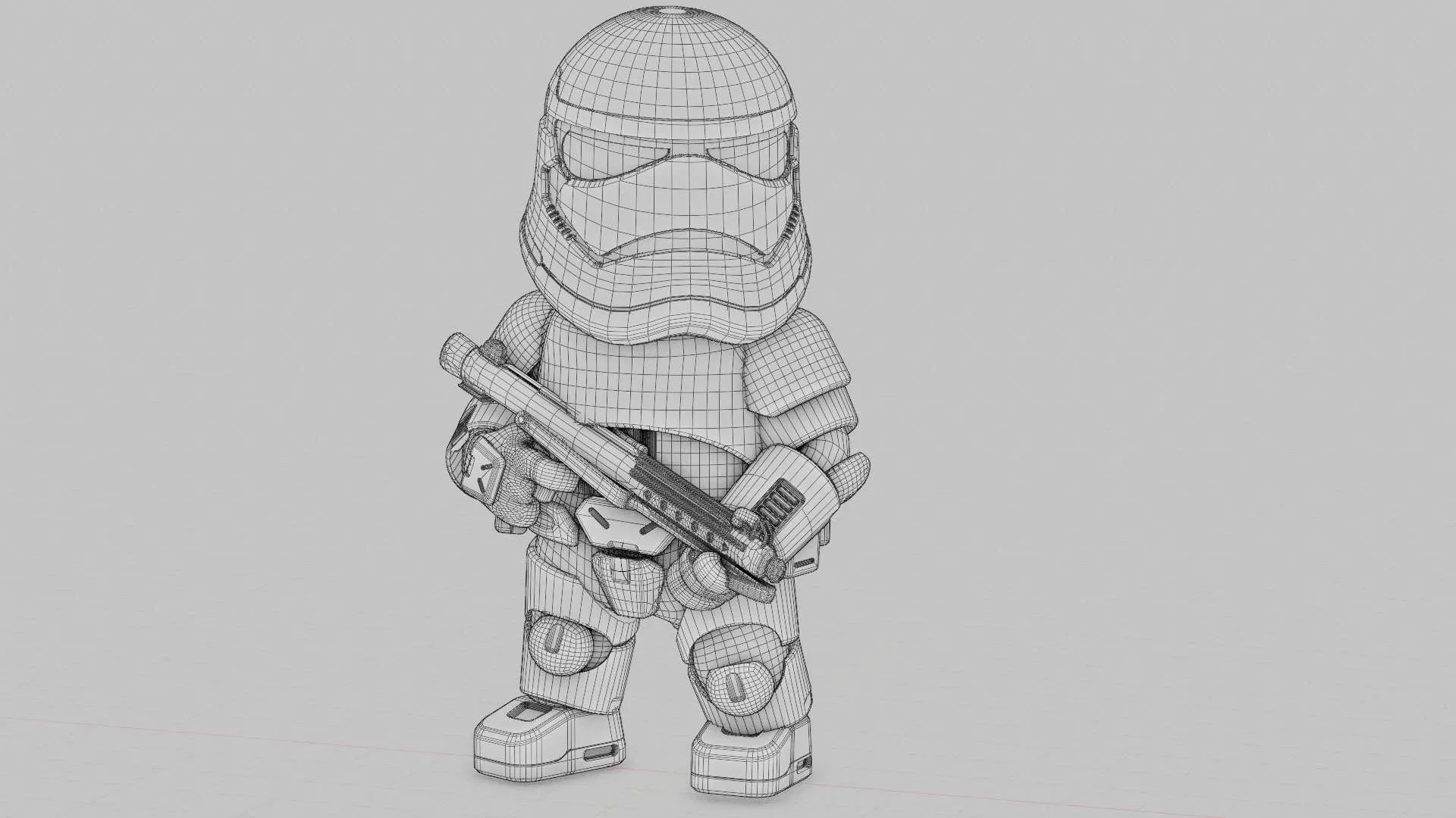 Imperial Trooper Auto-Rig Pro Rigged For Mixamo, Unreal Engine Unity