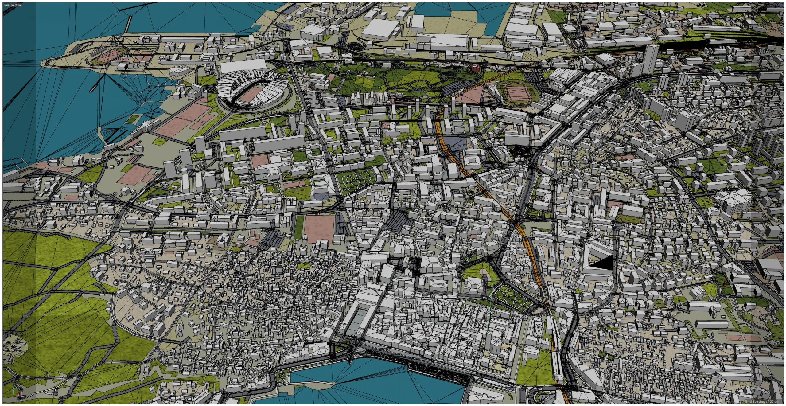 Split City Croatia 3D Model 20km