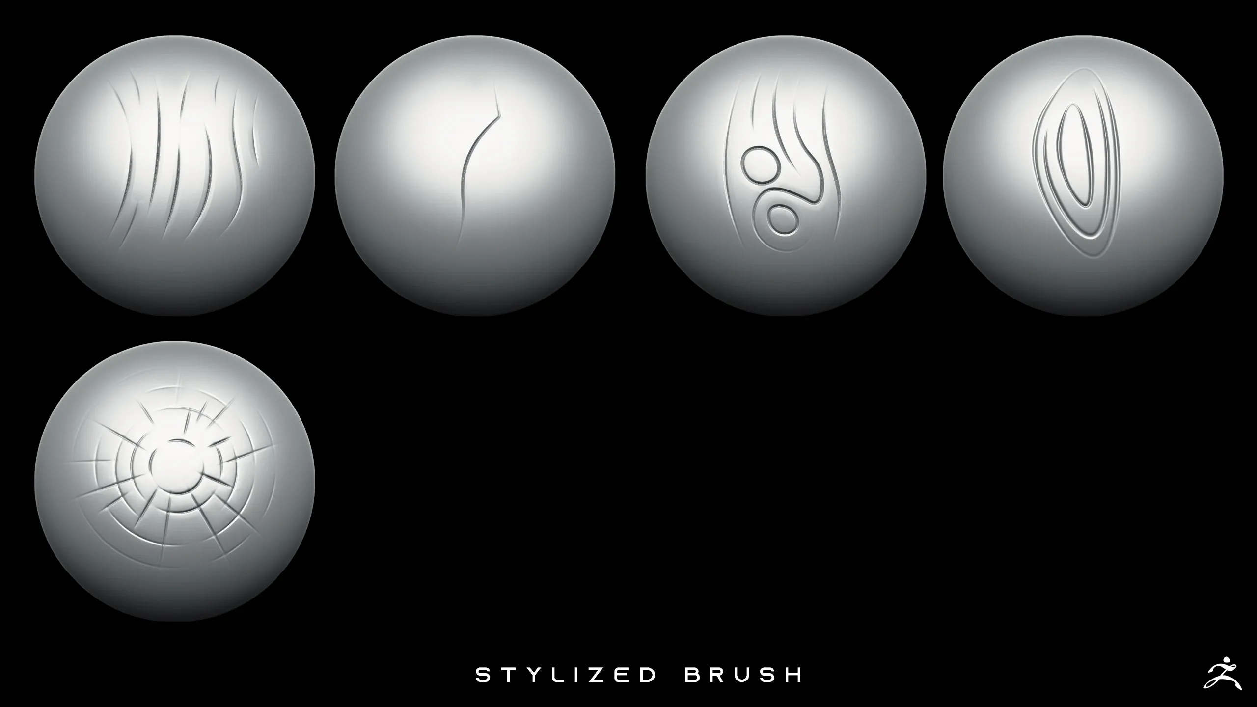 90 Stylized Brushes/Alphas