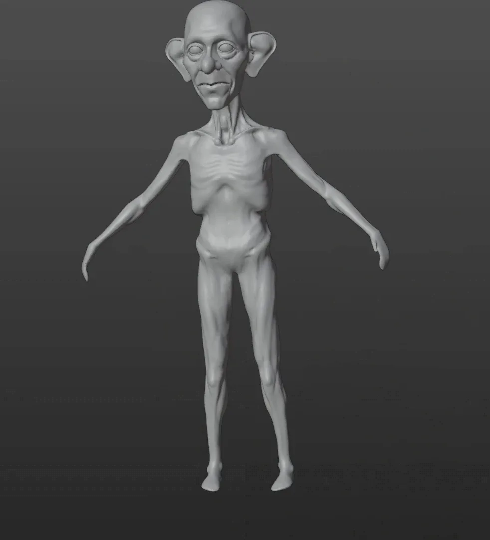 Old Stylized Character in Blender