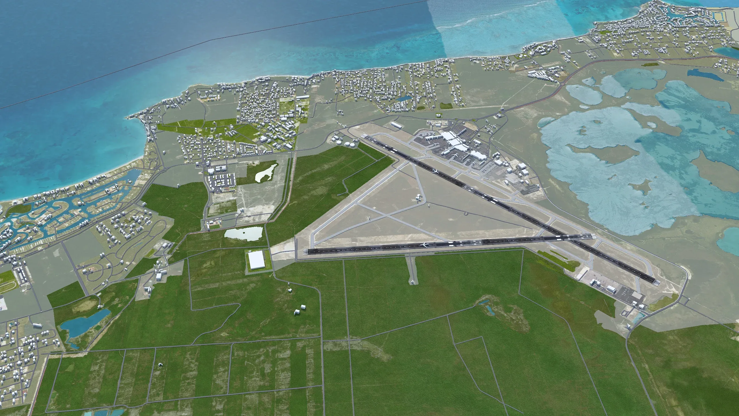 Lynden Pindling International Airport Nassau 15km