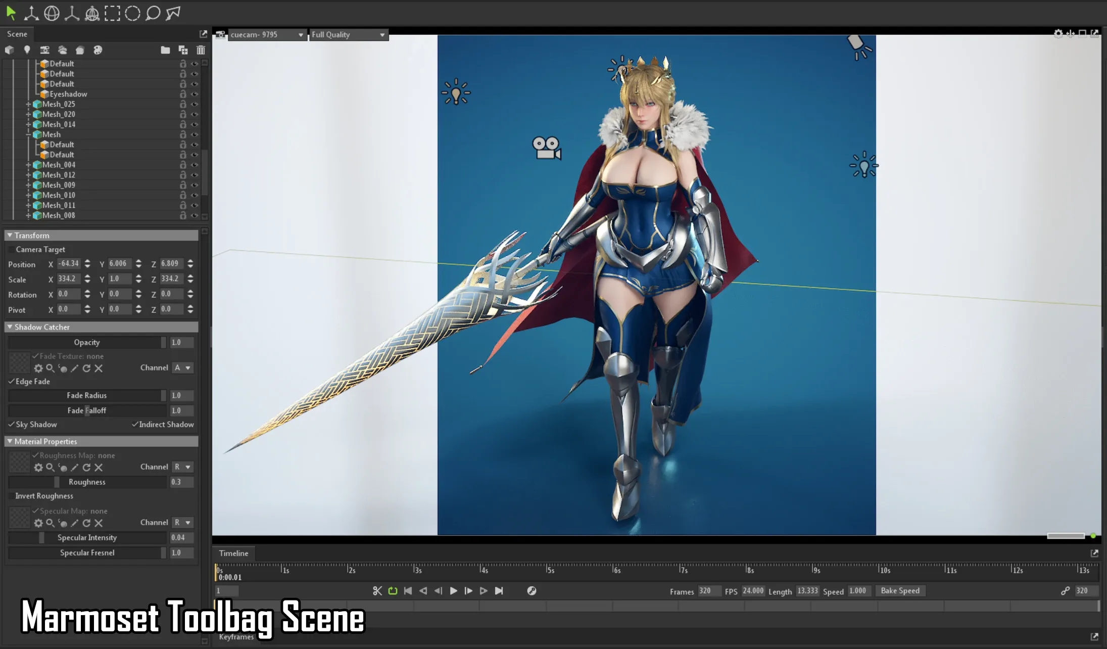 Artoria Pendragon Lancer - Game Ready