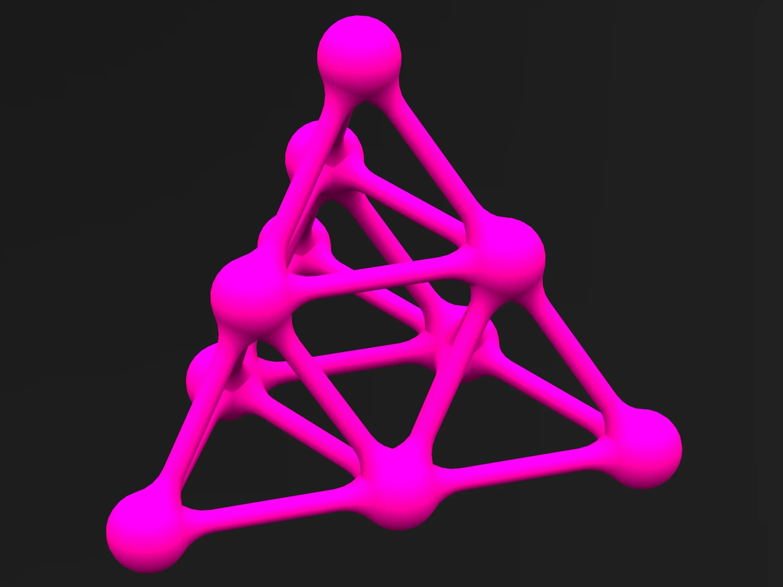 Tetra Structures with Atoms