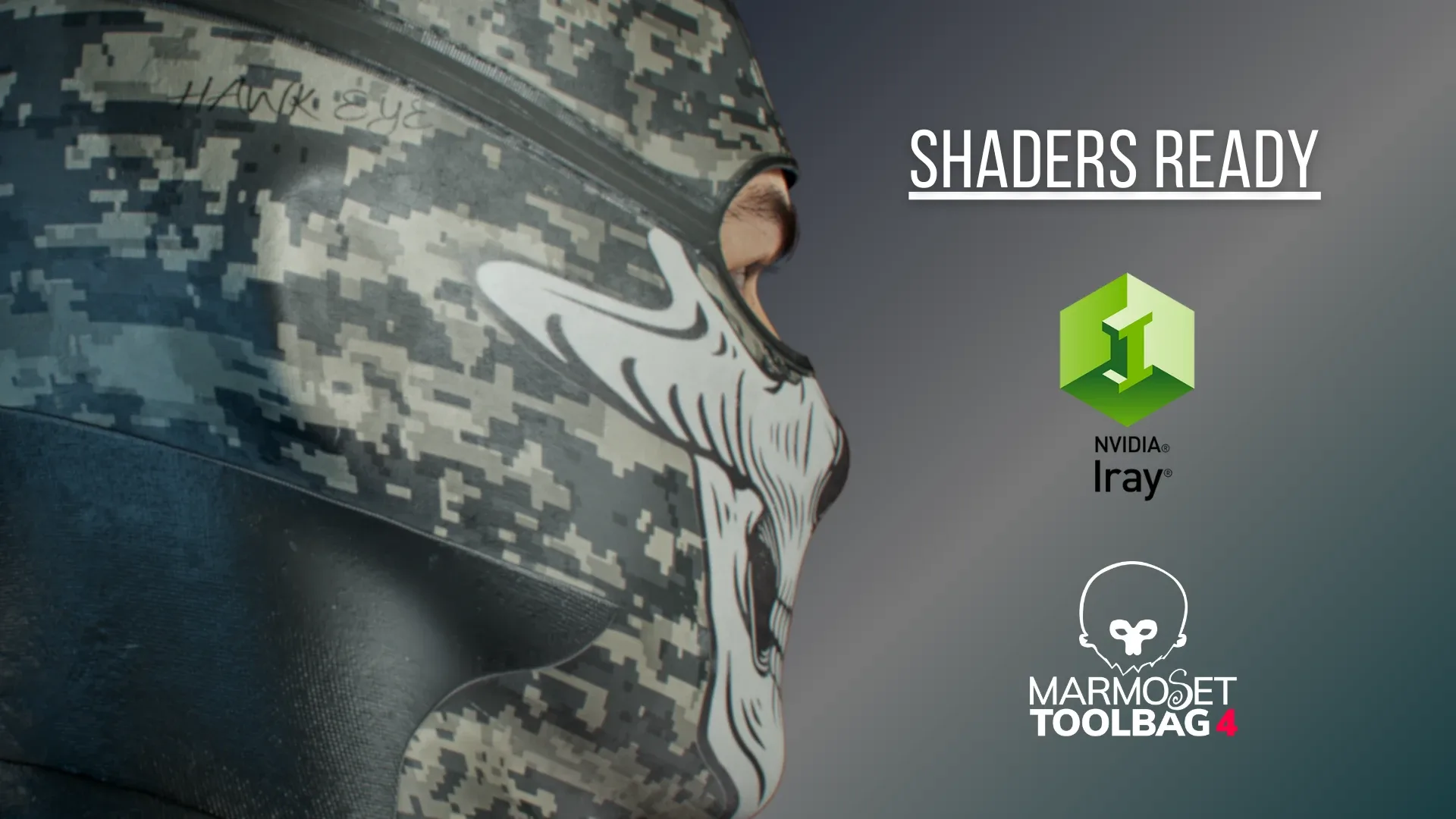 Balaclava 3D Scan PBR Game Assets for DAZ Marvelous Designer OBJ FBX
