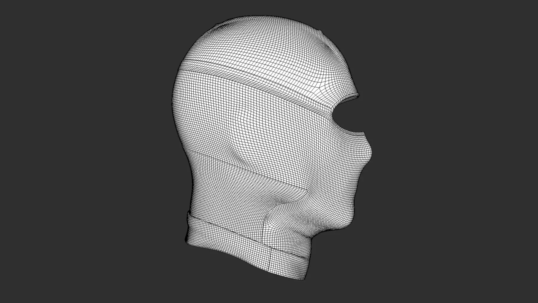 Balaclava 3D Scan PBR Game Assets for DAZ Marvelous Designer OBJ FBX