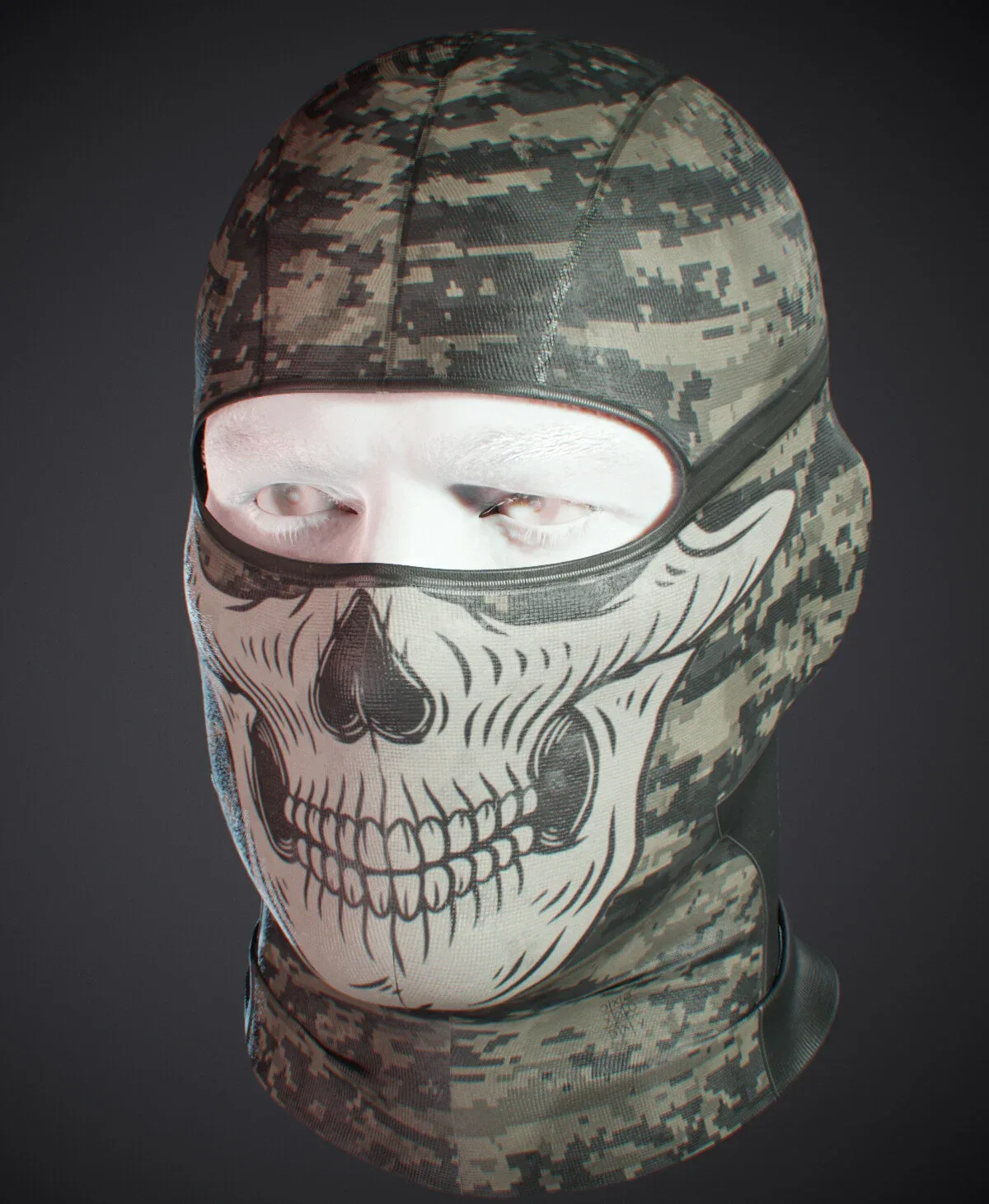Balaclava 3D Scan PBR Game Assets for DAZ Marvelous Designer OBJ FBX
