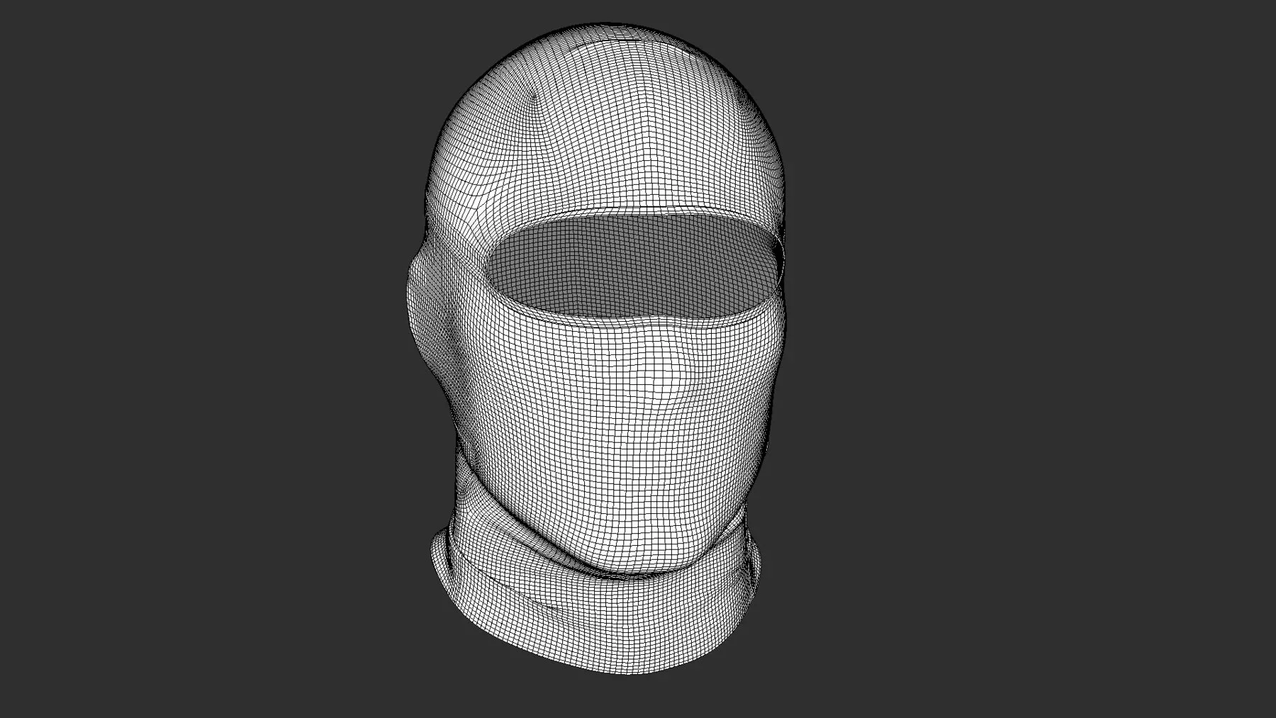 Balaclava 3D Scan PBR Game Assets for DAZ Marvelous Designer OBJ FBX