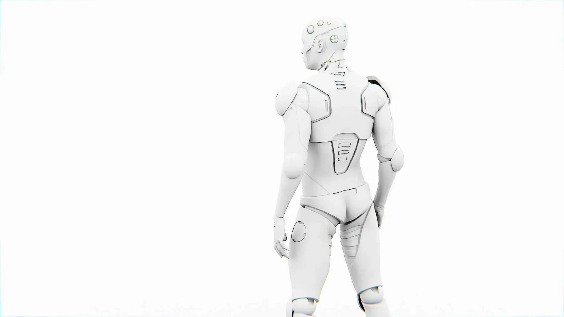 Android Cronosh V-2 Auto-Rig Pro Rigged For Mixamo, Unreal Engine - Unity