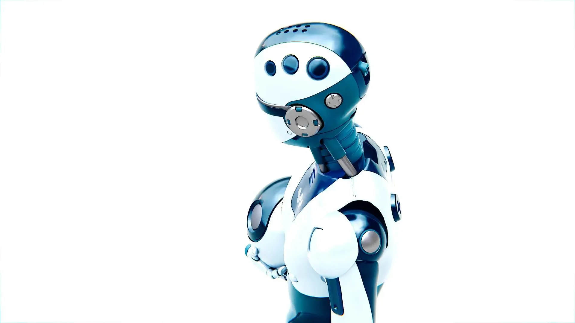 Child Bot V-2 Auto-Rig Pro Rigged For Mixamo, Unreal Engine - Unity