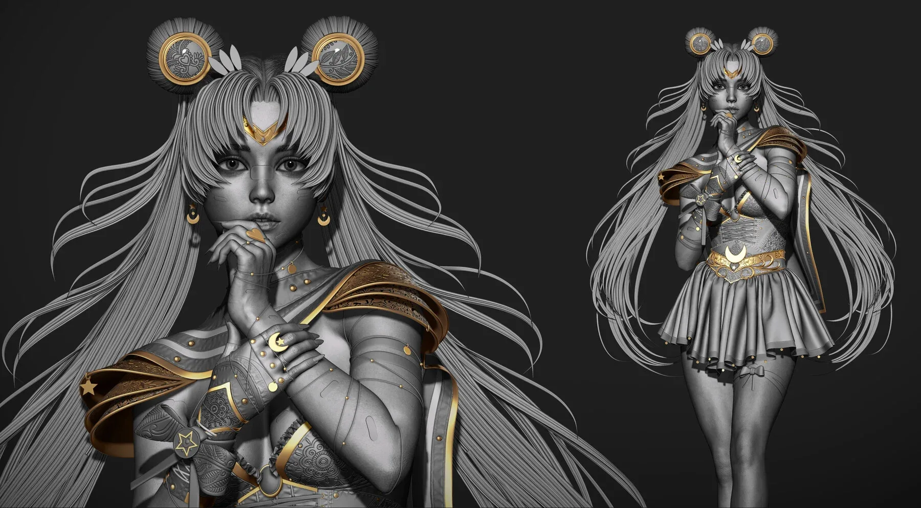 30 IMM Hair Brush for ZBrush