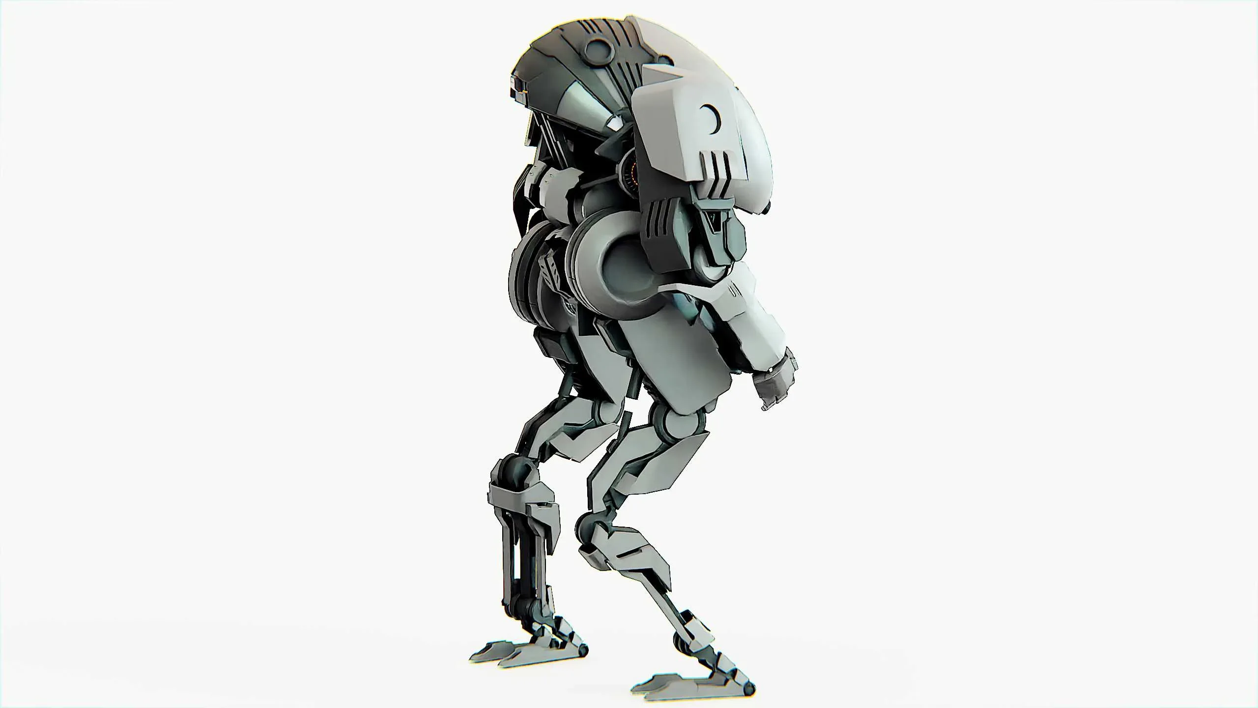 COMBAT DROID OMRON  Auto-Rig Pro Rigged For Mixamo, Unreal Engine, Unity