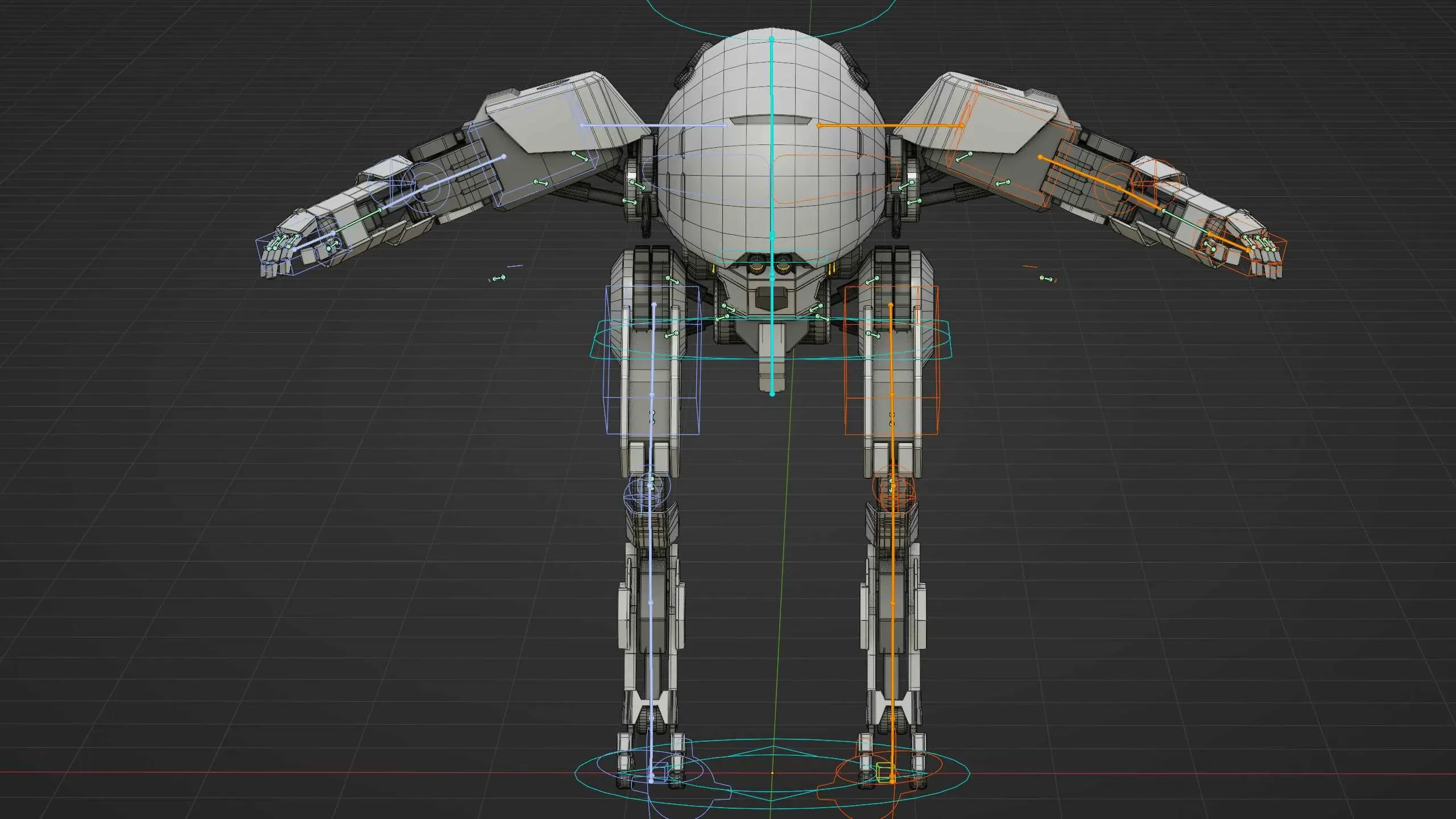 COMBAT DROID OMRON  Auto-Rig Pro Rigged For Mixamo, Unreal Engine, Unity