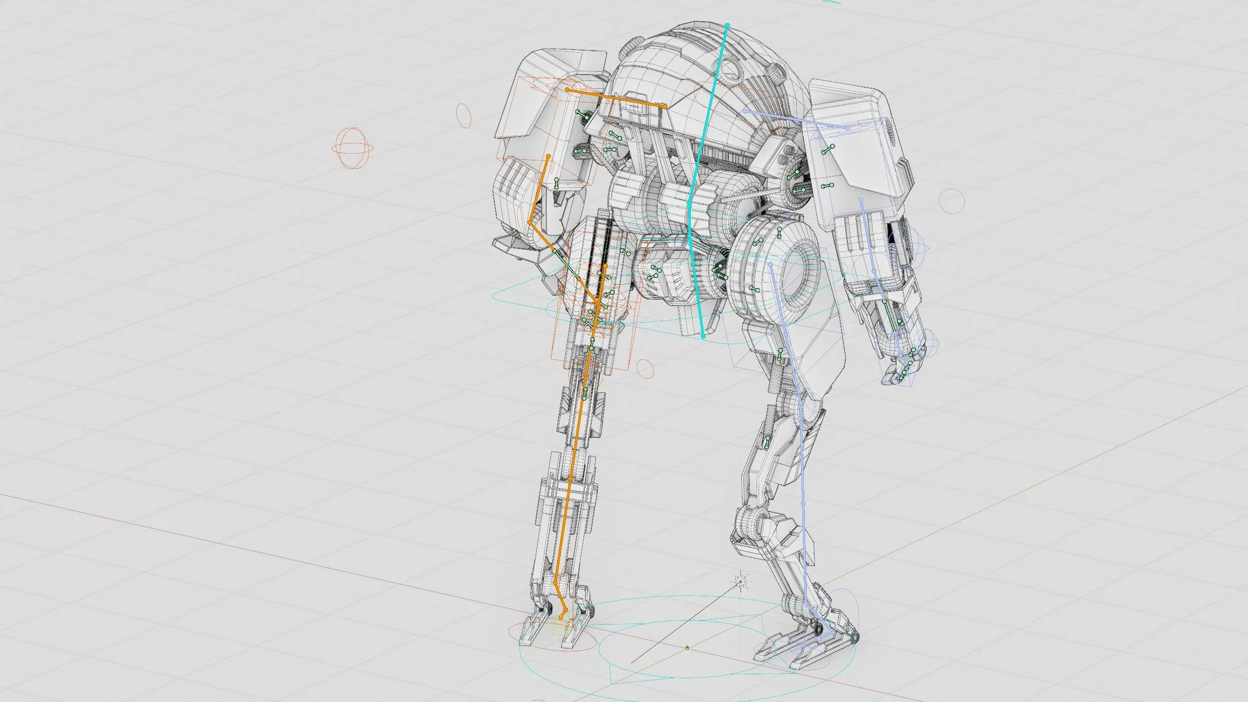 COMBAT DROID OMRON  Auto-Rig Pro Rigged For Mixamo, Unreal Engine, Unity