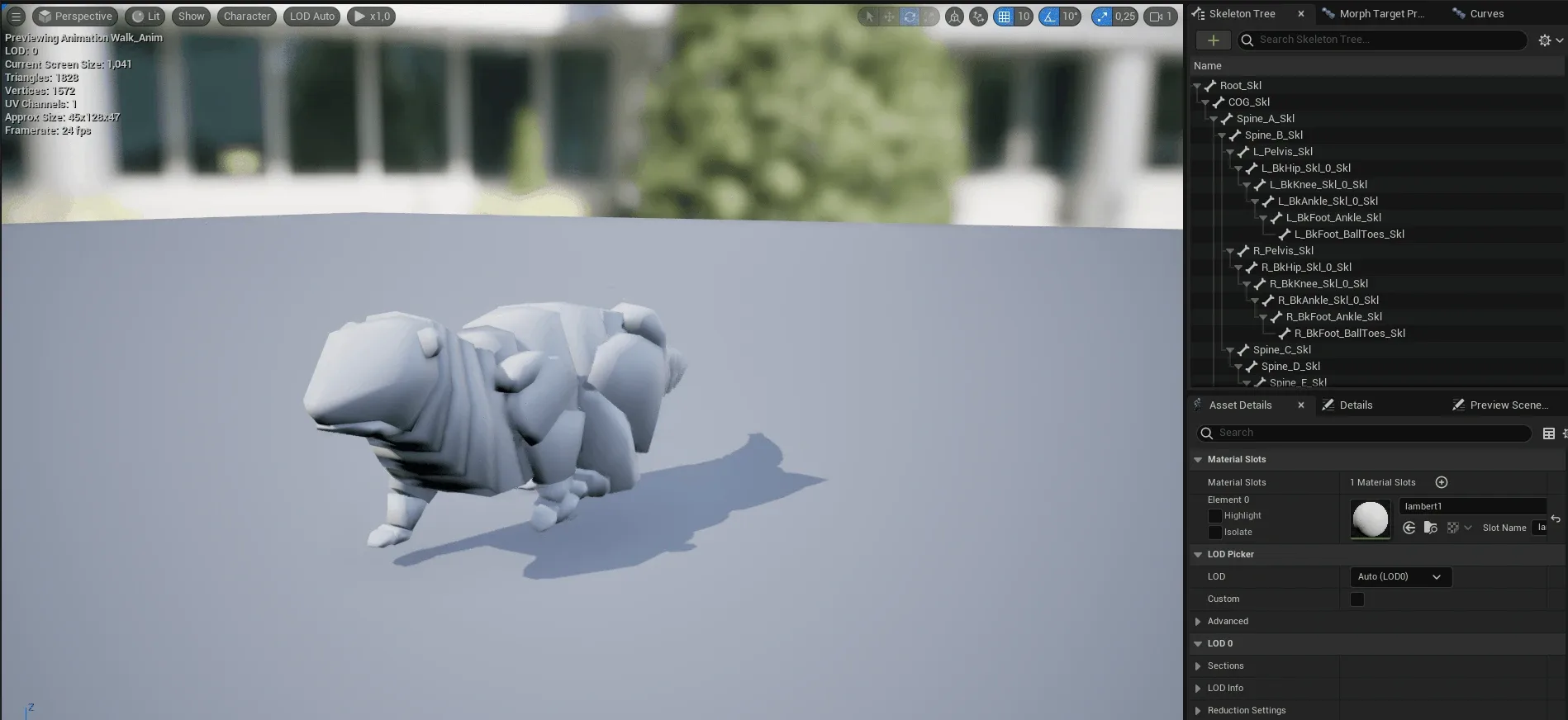 Otter Animal Rig | Maya Rig Scene | Game Engine Skeleton