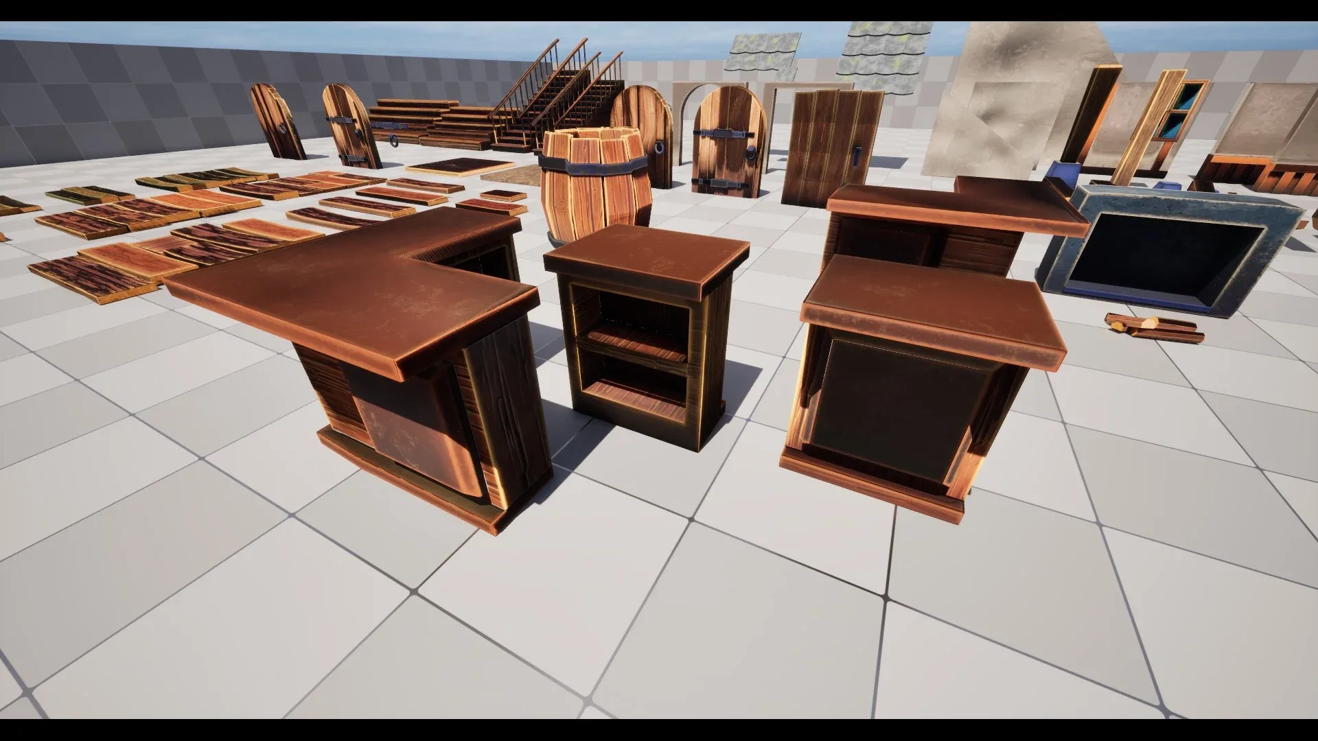 Stylized Modular Tavern Level Kit