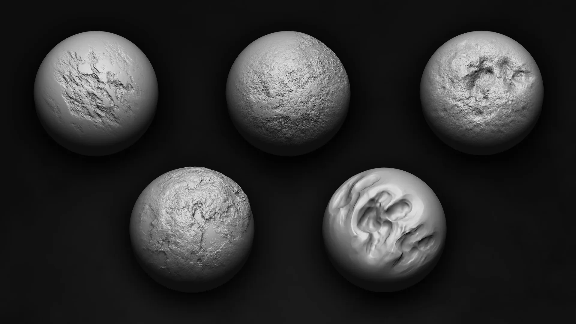 Zbrush + Blender | 30 Bone detailing Brushes + Alphas