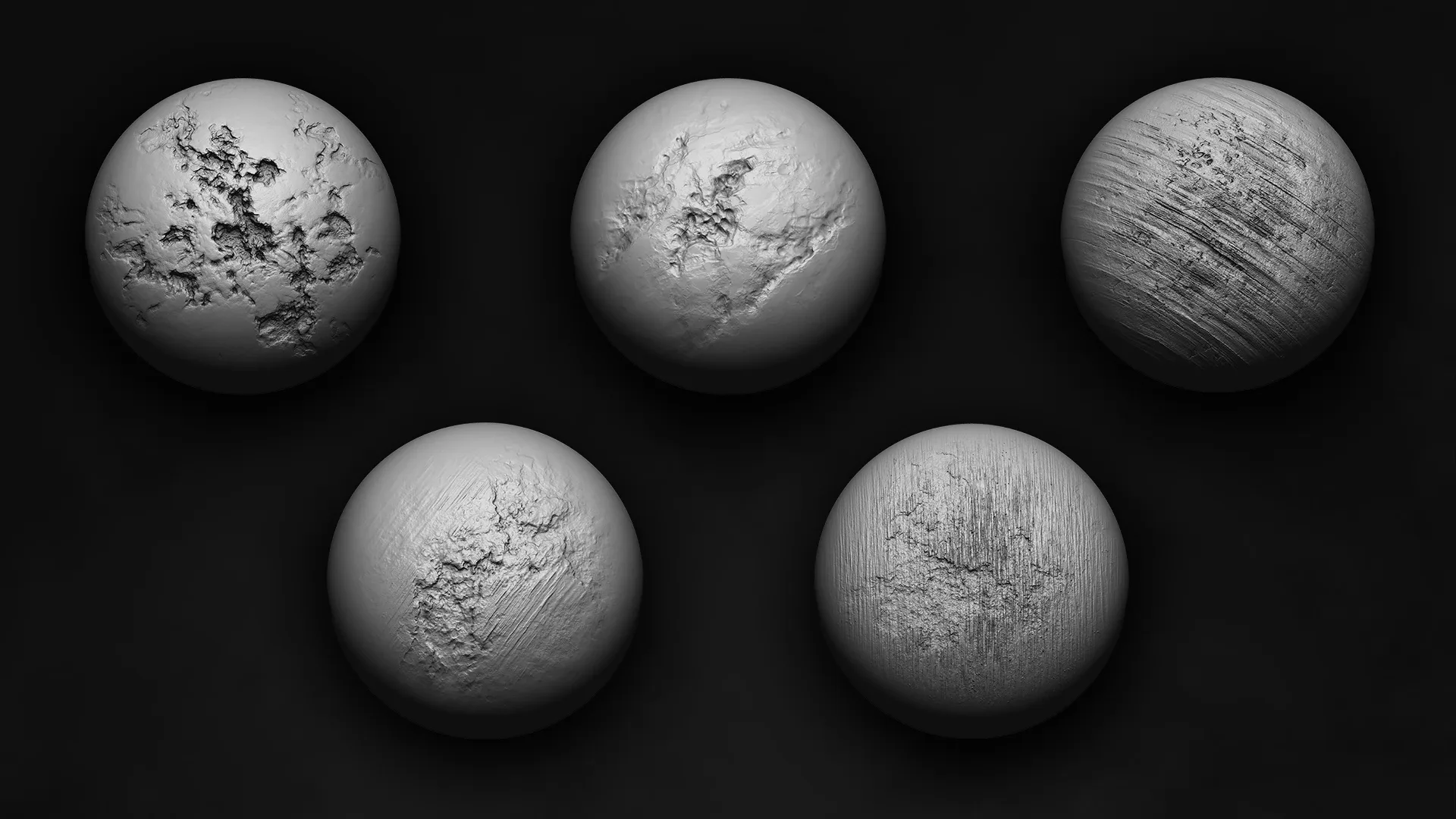 Zbrush + Blender | 30 Bone detailing Brushes + Alphas