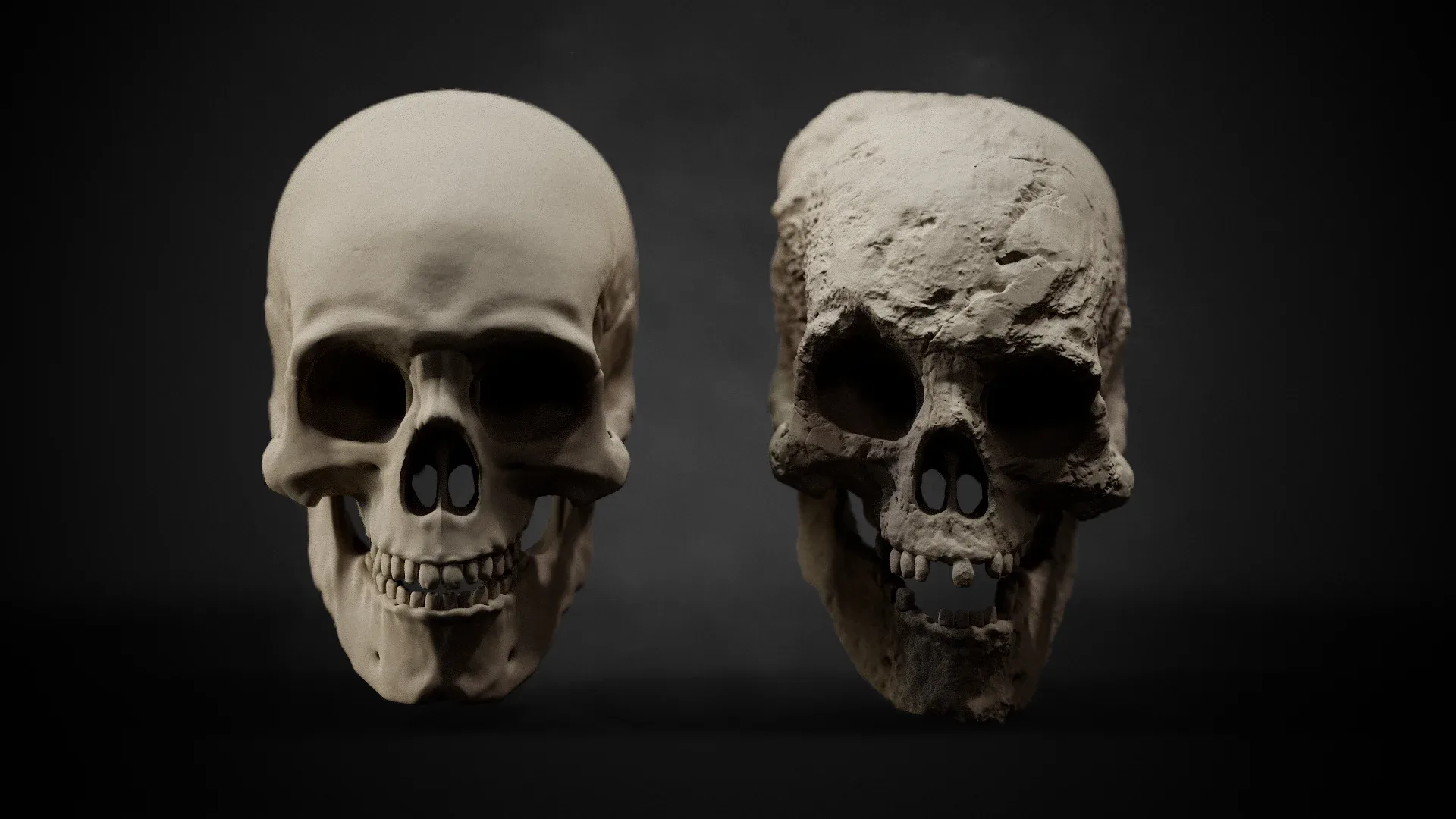 Zbrush + Blender | 30 Bone detailing Brushes + Alphas