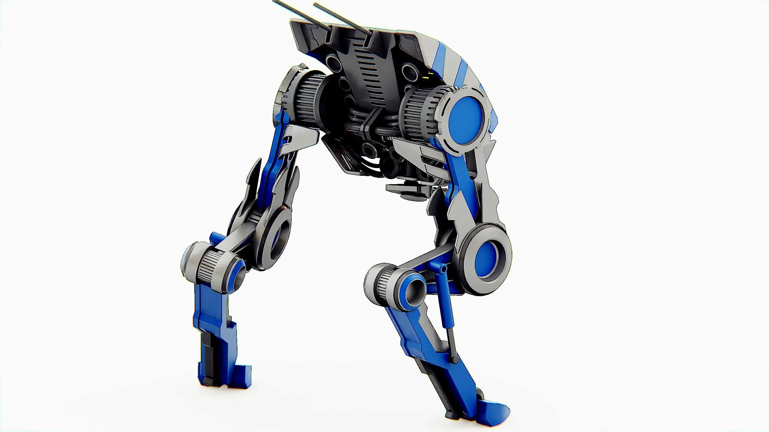 DINO ROBOT Auto-Rig Pro Rigged For Mixamo, Unreal Engine, Unity