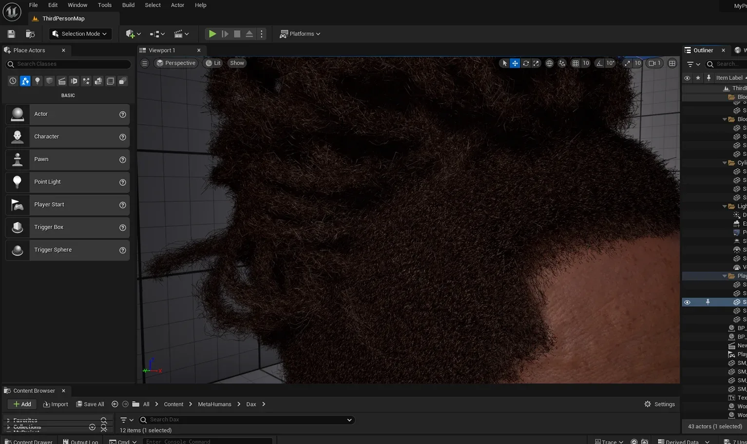 Hairstyle - Dreads 002 (Hair for blender/ unreal engine / metahuman) Afro hair | Kinky hair | 4c Hair | African / African American Hair