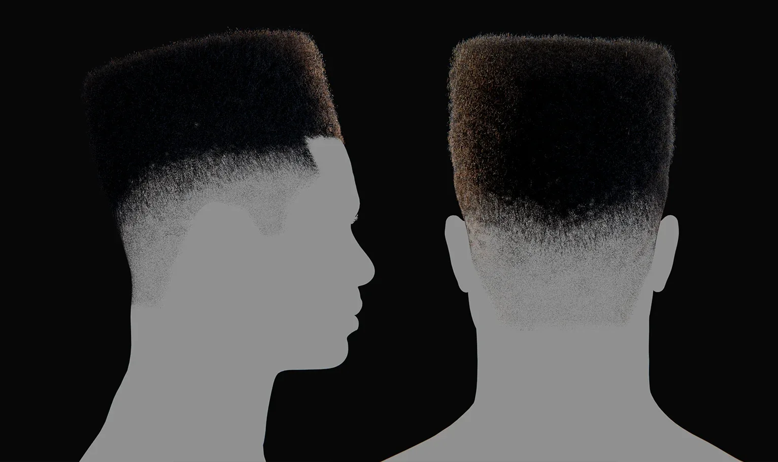 PixelHair Hairstyle - Afro Fade 009 (Hair for blender/ unreal engine / metahuman) Afro hair | Kinky hair | 4c Hair | African / African American Hair