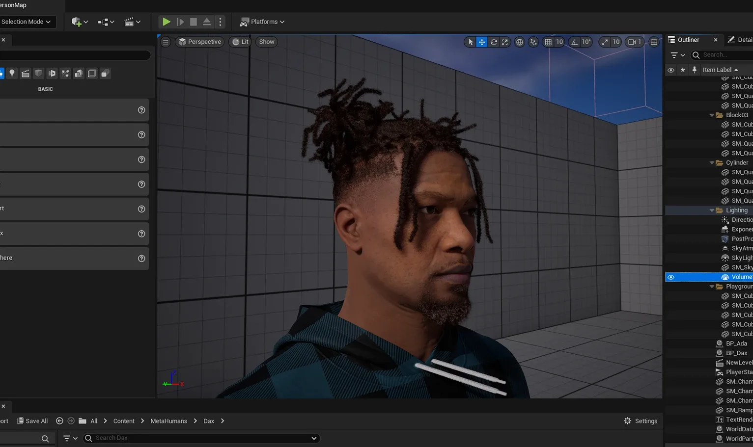 PixelHair Hairstyle - Dreads Fade 010 (Hair for blender/ unreal engine / metahuman) Afro hair | Kinky hair | 4c Hair | African / African American Hair