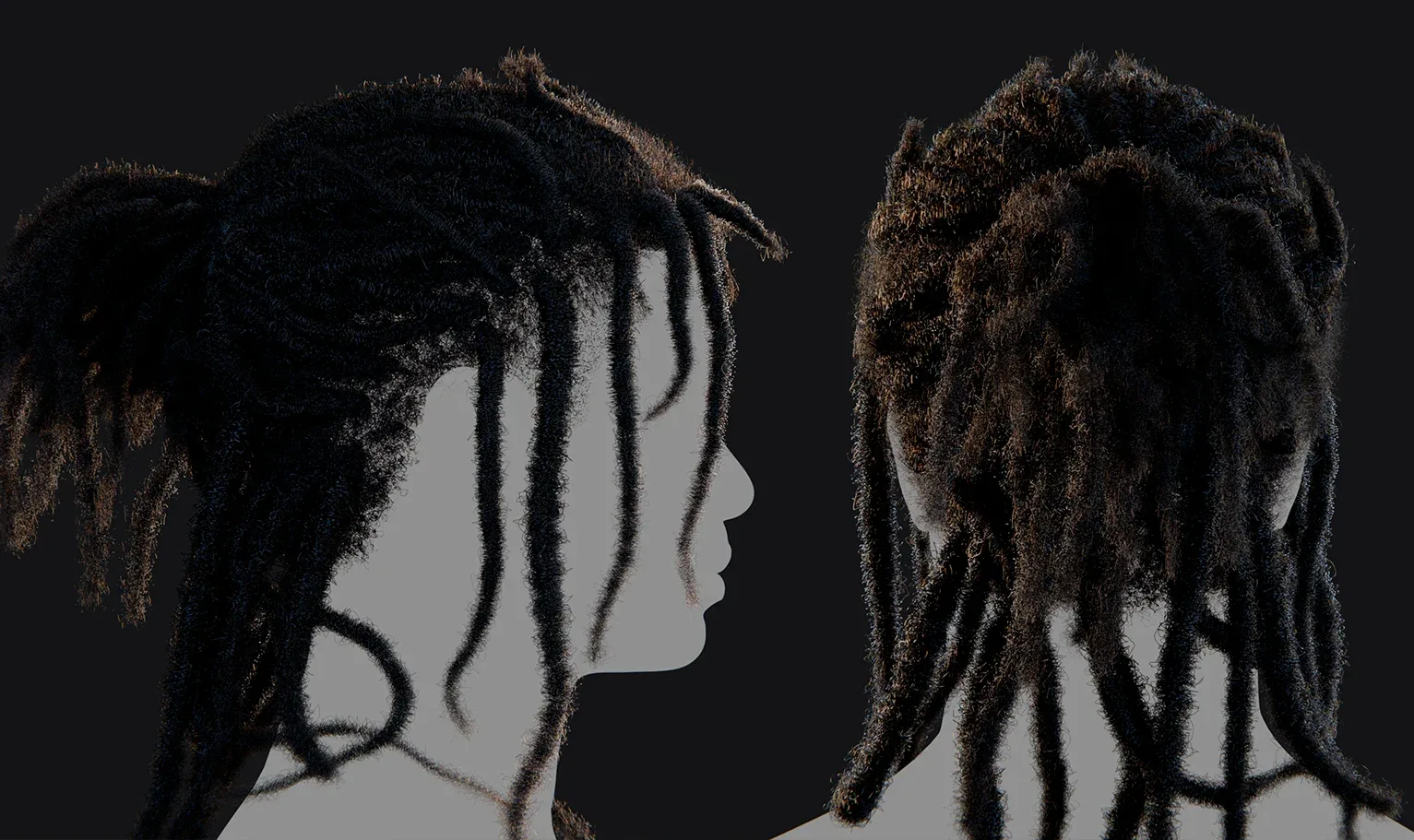 PixelHair Hairstyle - J.Cole Dreads 003 (Hair for blender/ unreal engine / metahuman) Afro hair | Kinky hair | 4c Hair | African / African American Hair