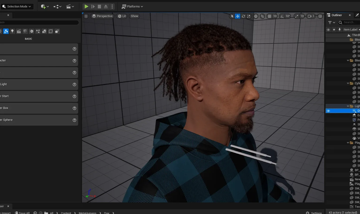 PixelHair Hairstyle - Dreads Fade 013 (Hair for blender/ unreal engine / metahuman) Afro hair | Kinky hair | 4c Hair | African / African American Hair