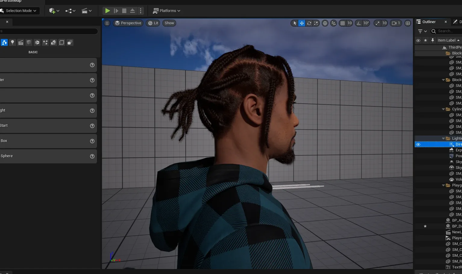 PixelHair Hairstyle - Asap Rocky Braids 004 (Hair for blender/ unreal engine / metahuman) Afro hair | Kinky hair | 4c Hair | African / African American Hair