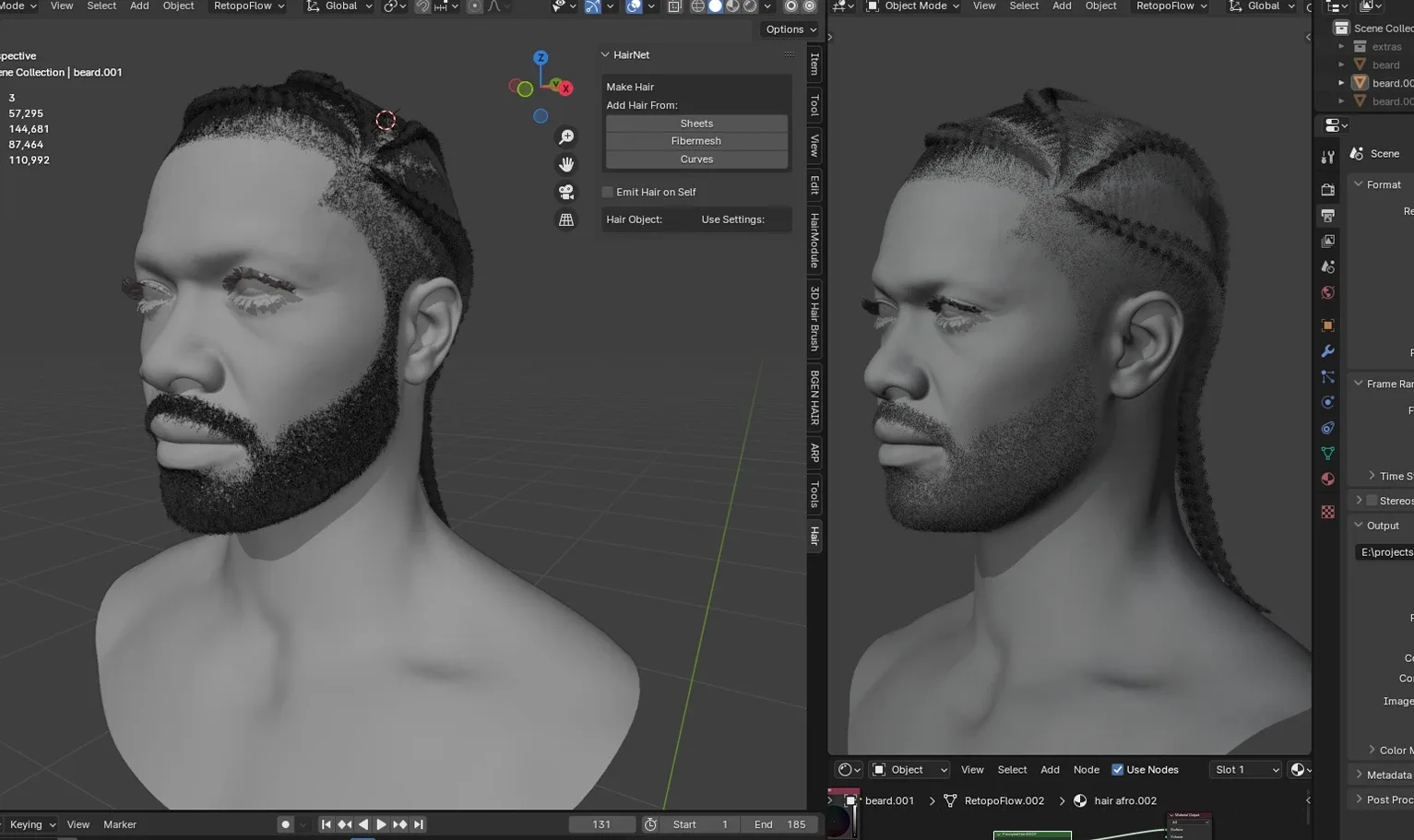 PixelHair Hairstyle - Big Sean Braids 007 (Hair for blender/ unreal engine / metahuman) Afro hair | Kinky hair | 4c Hair | African / African American Hair