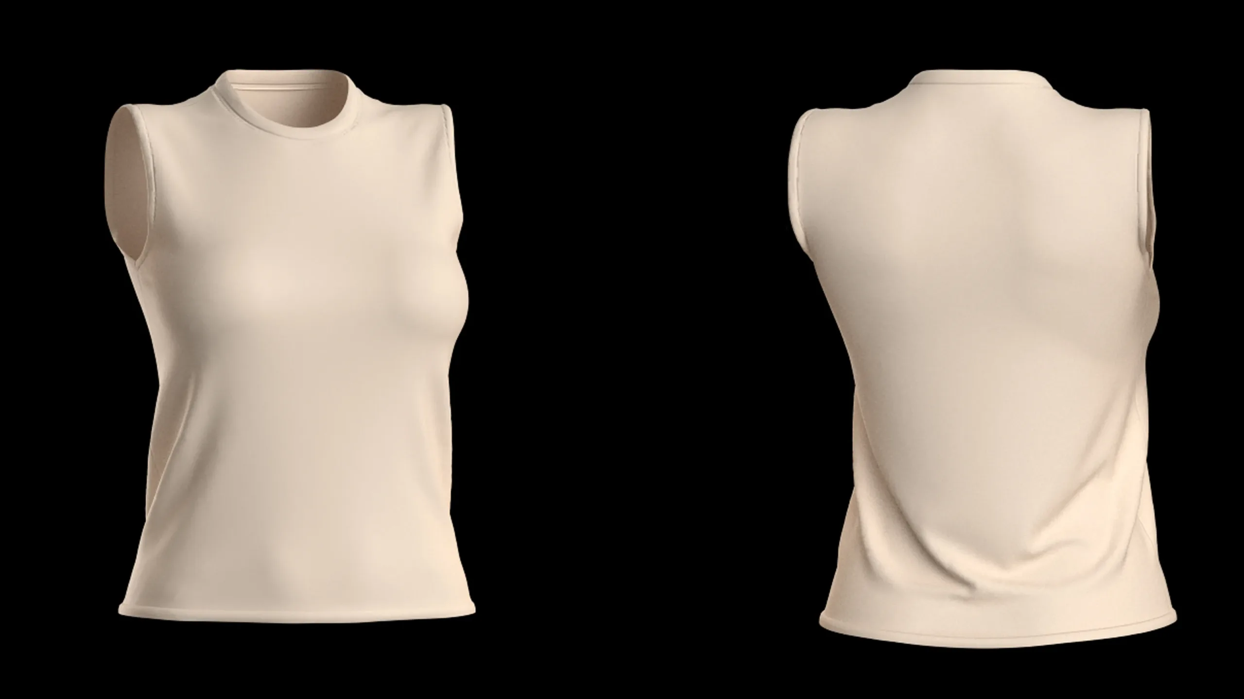 Women's Tops with different necklines+ Zprj +Obj + Fbx