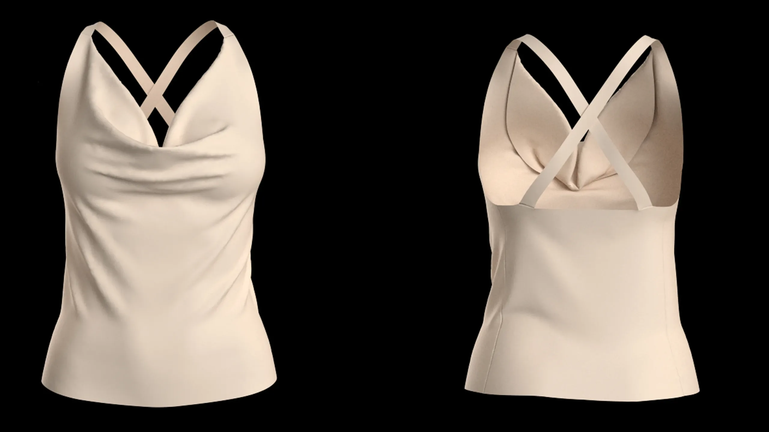 Women's Tops with different necklines+ Zprj +Obj + Fbx