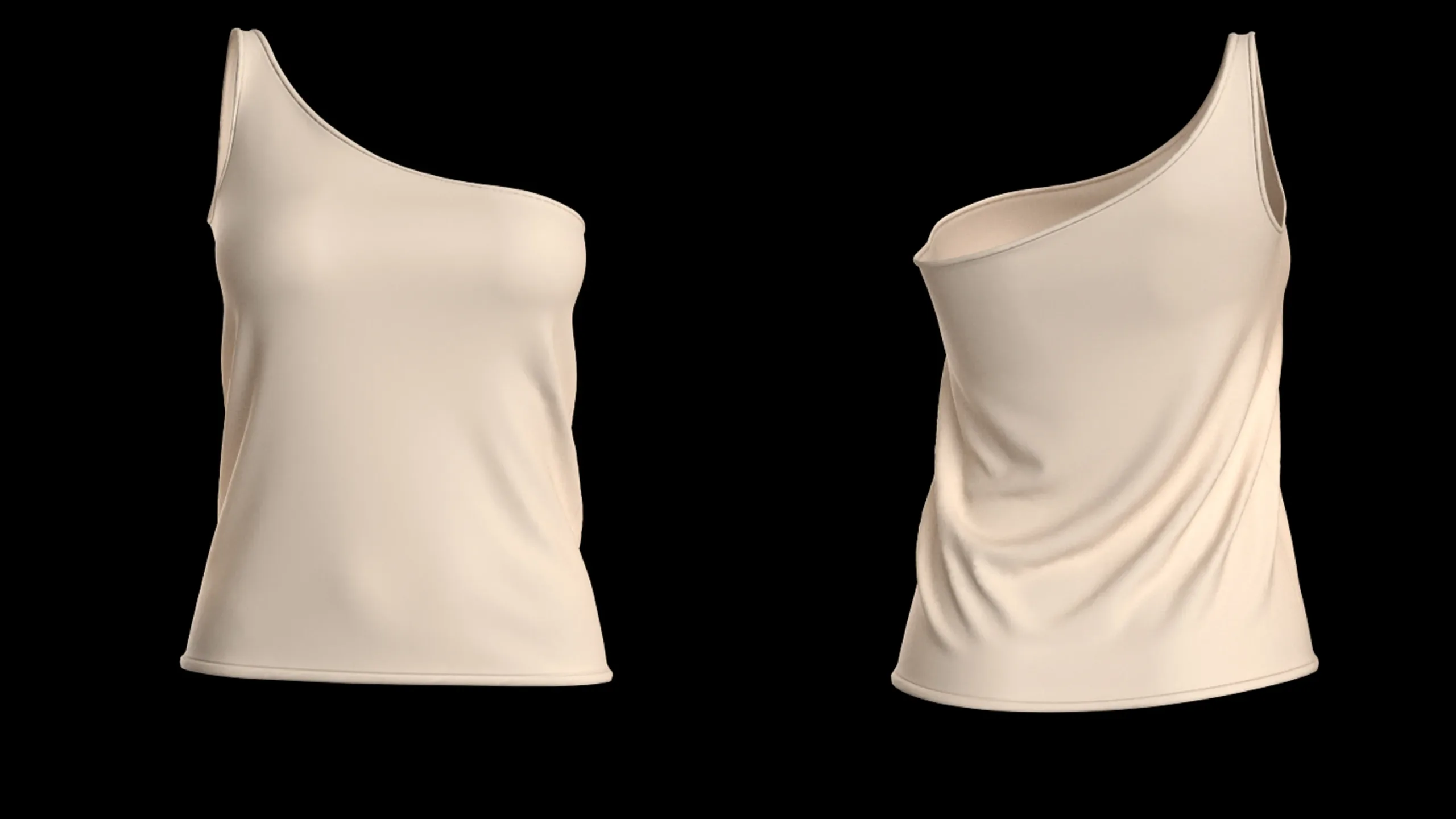 Women's Tops with different necklines+ Zprj +Obj + Fbx