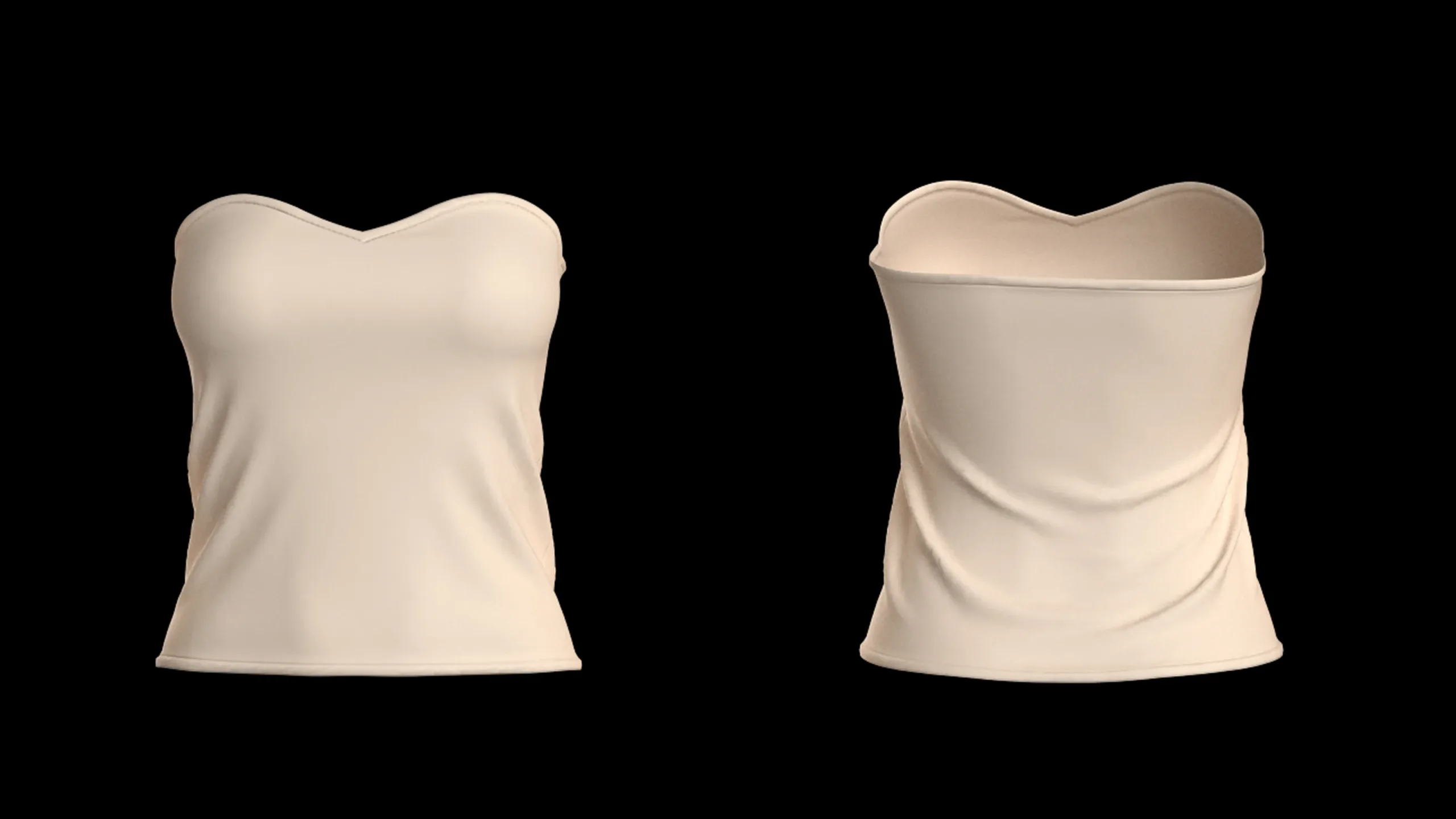 Women's Tops with different necklines+ Zprj +Obj + Fbx