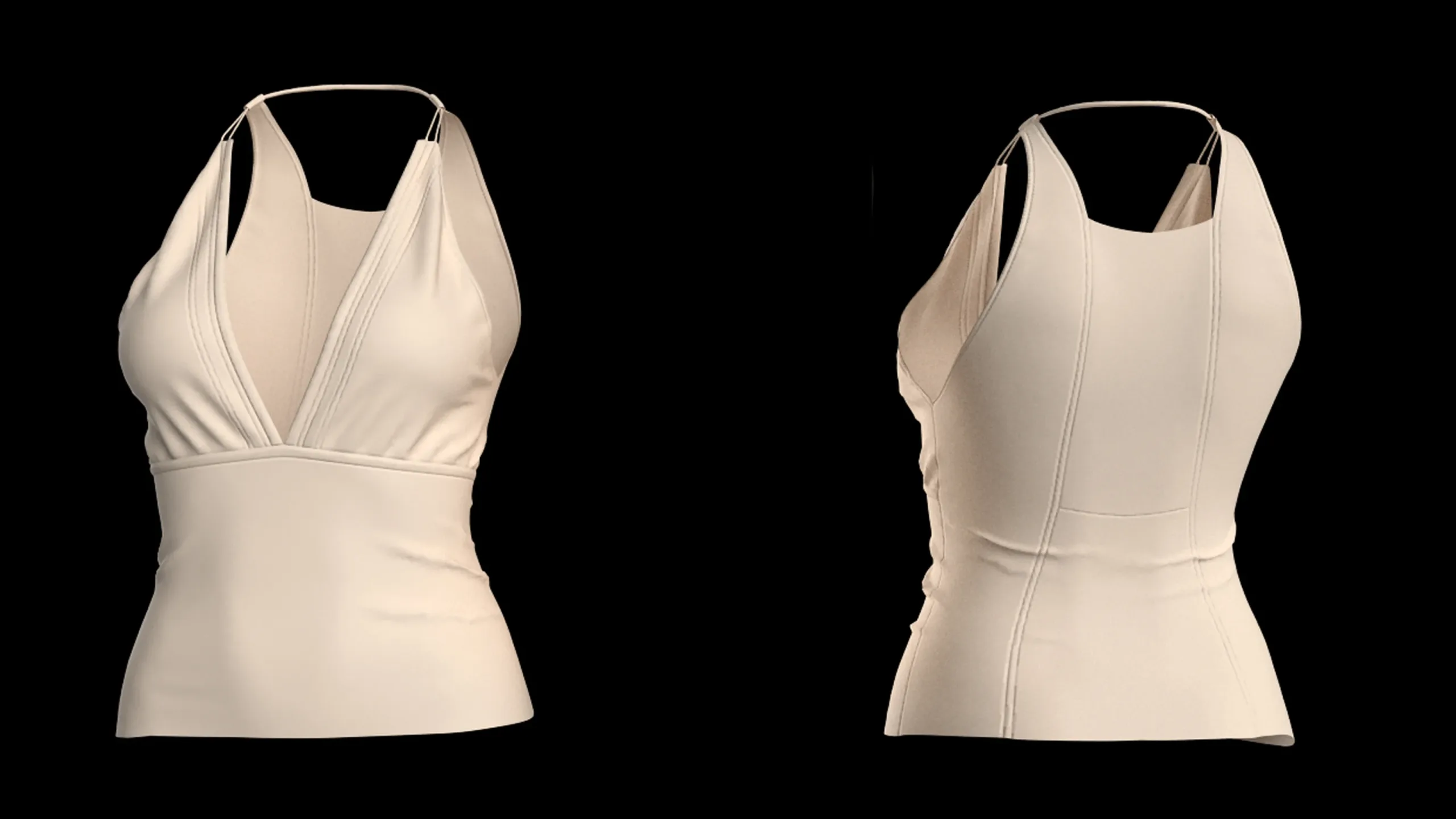 Women's Tops with different necklines+ Zprj +Obj + Fbx