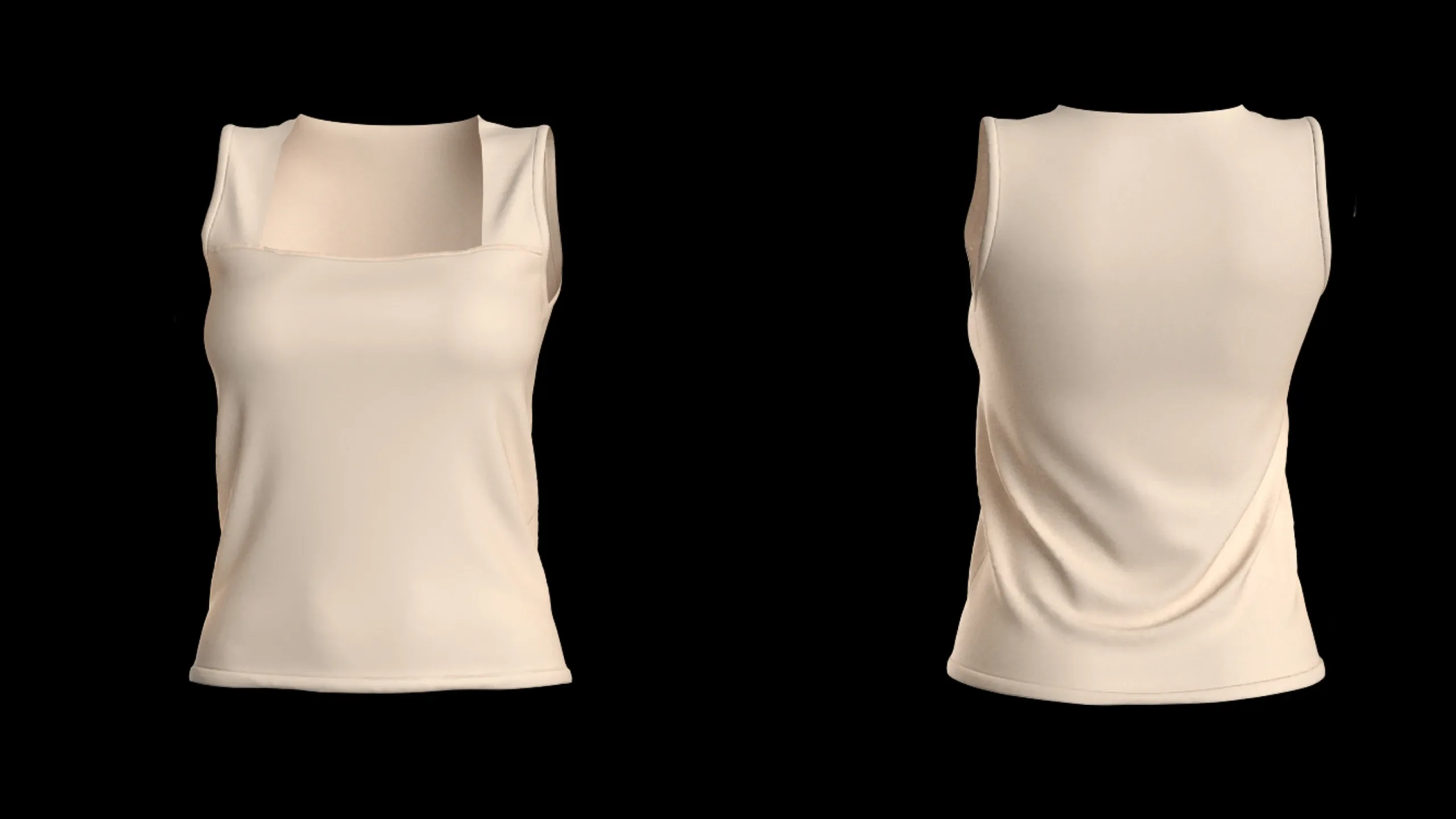 Women's Tops with different necklines+ Zprj +Obj + Fbx