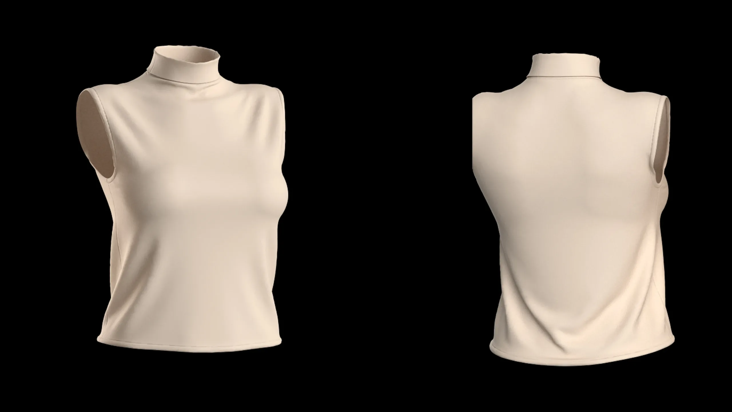 Women's Tops with different necklines+ Zprj +Obj + Fbx