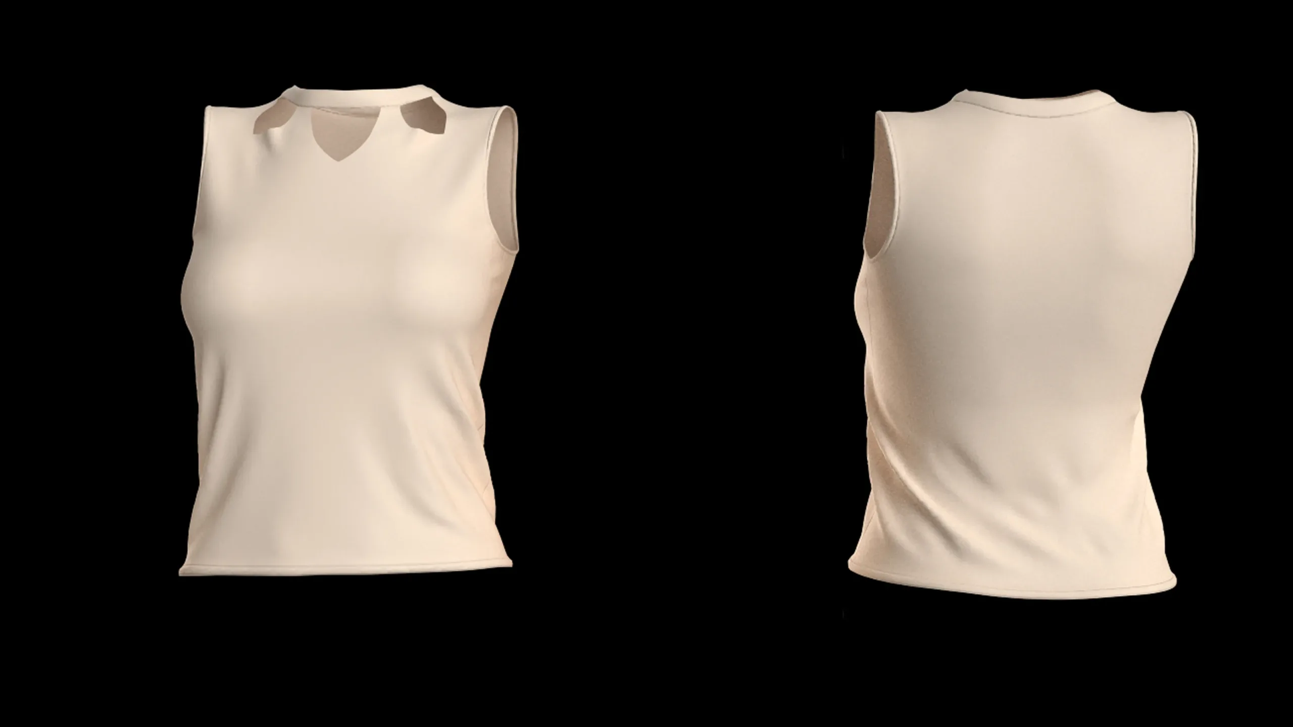 Women's Tops with different necklines+ Zprj +Obj + Fbx