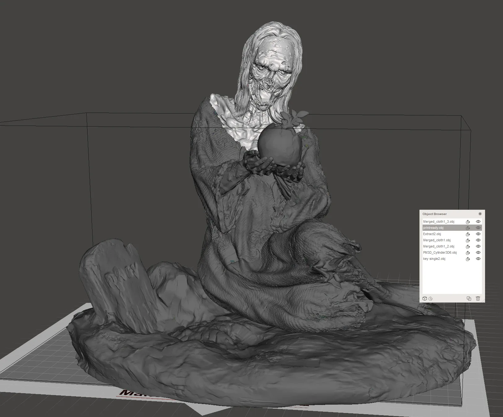 3D PRINTABLE ZOMBIE MOTHER - 3D PRINT MODEL 3D print model