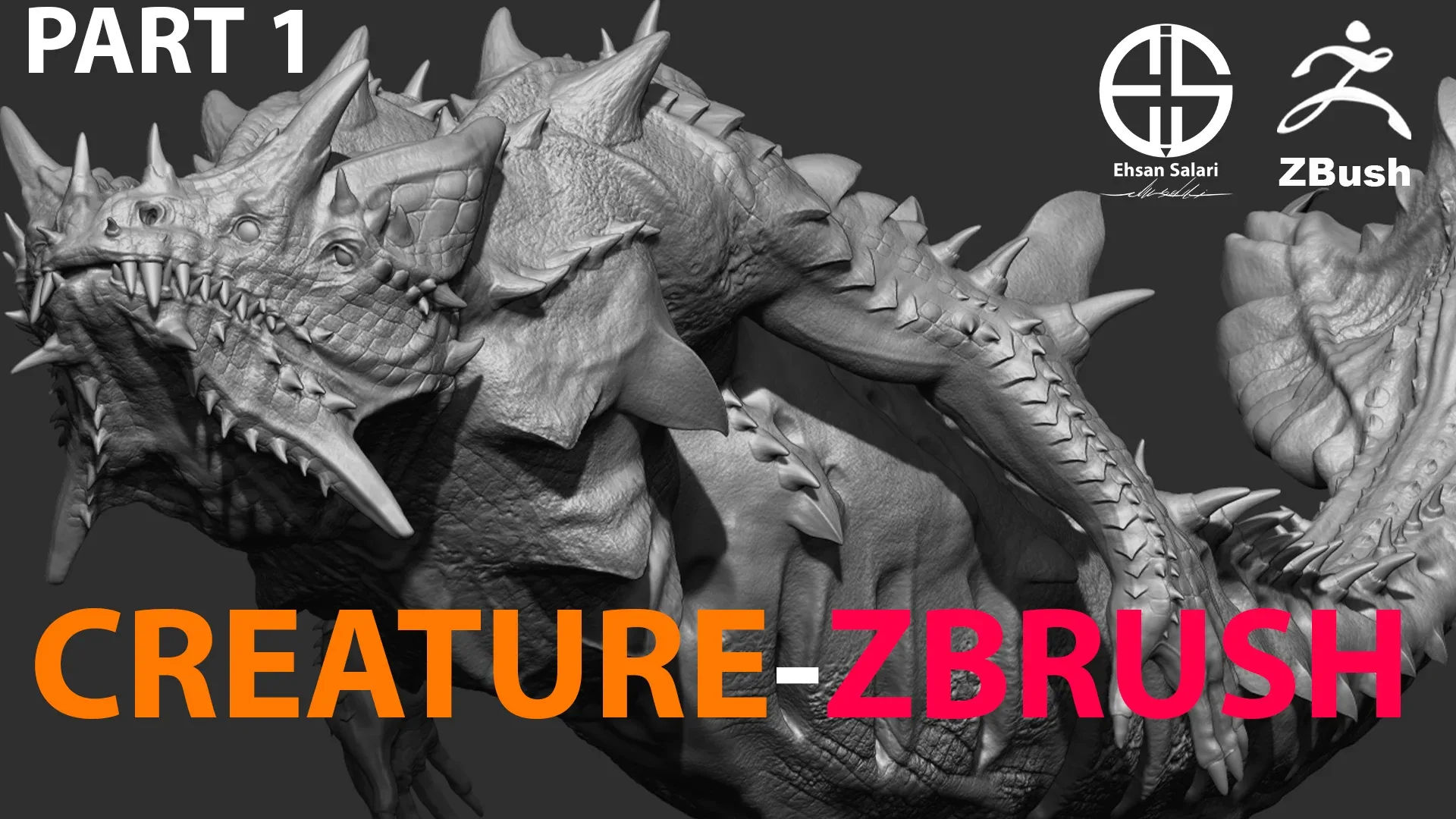 Full 3D Creature r model-Zbrush-Blender [ Film-Game-Animation ]