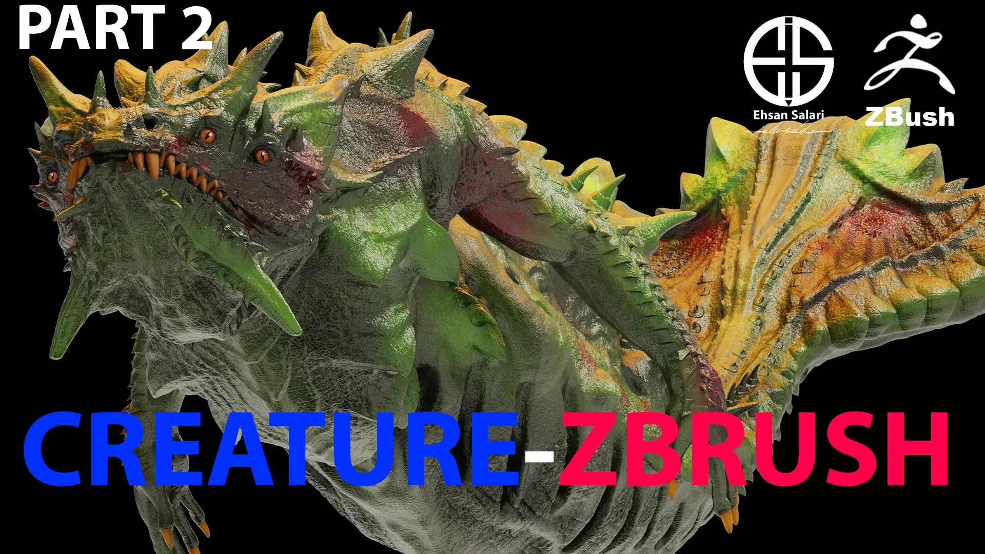 Full 3D Creature r model-Zbrush-Blender [ Film-Game-Animation ]