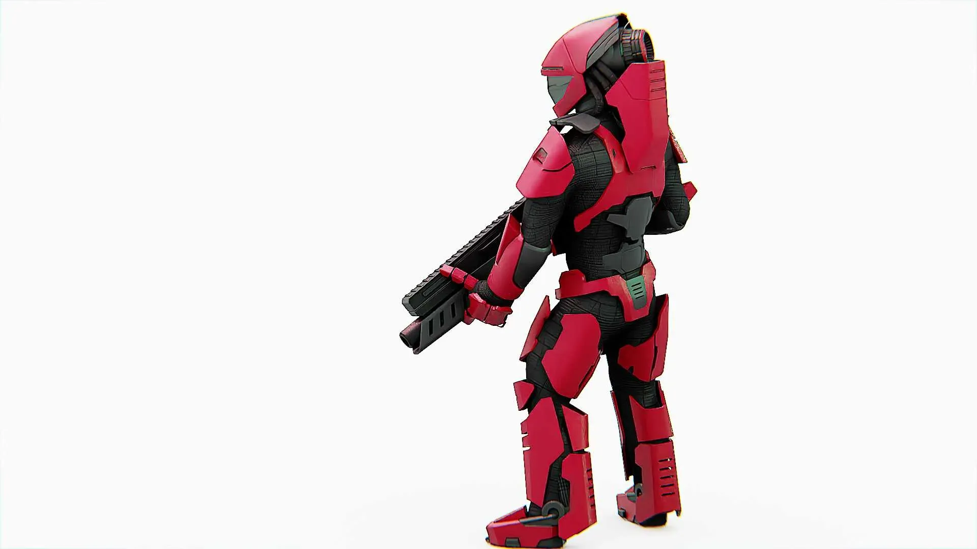 Cyborg Soldier V-2 Auto-Rig Pro Rigged For Mixamo, Unreal Engine - Unity