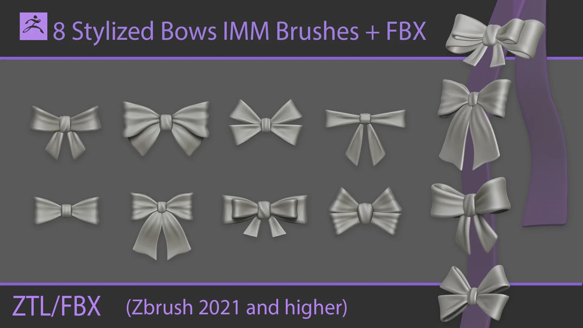 Stylized Bows IMM Brushes