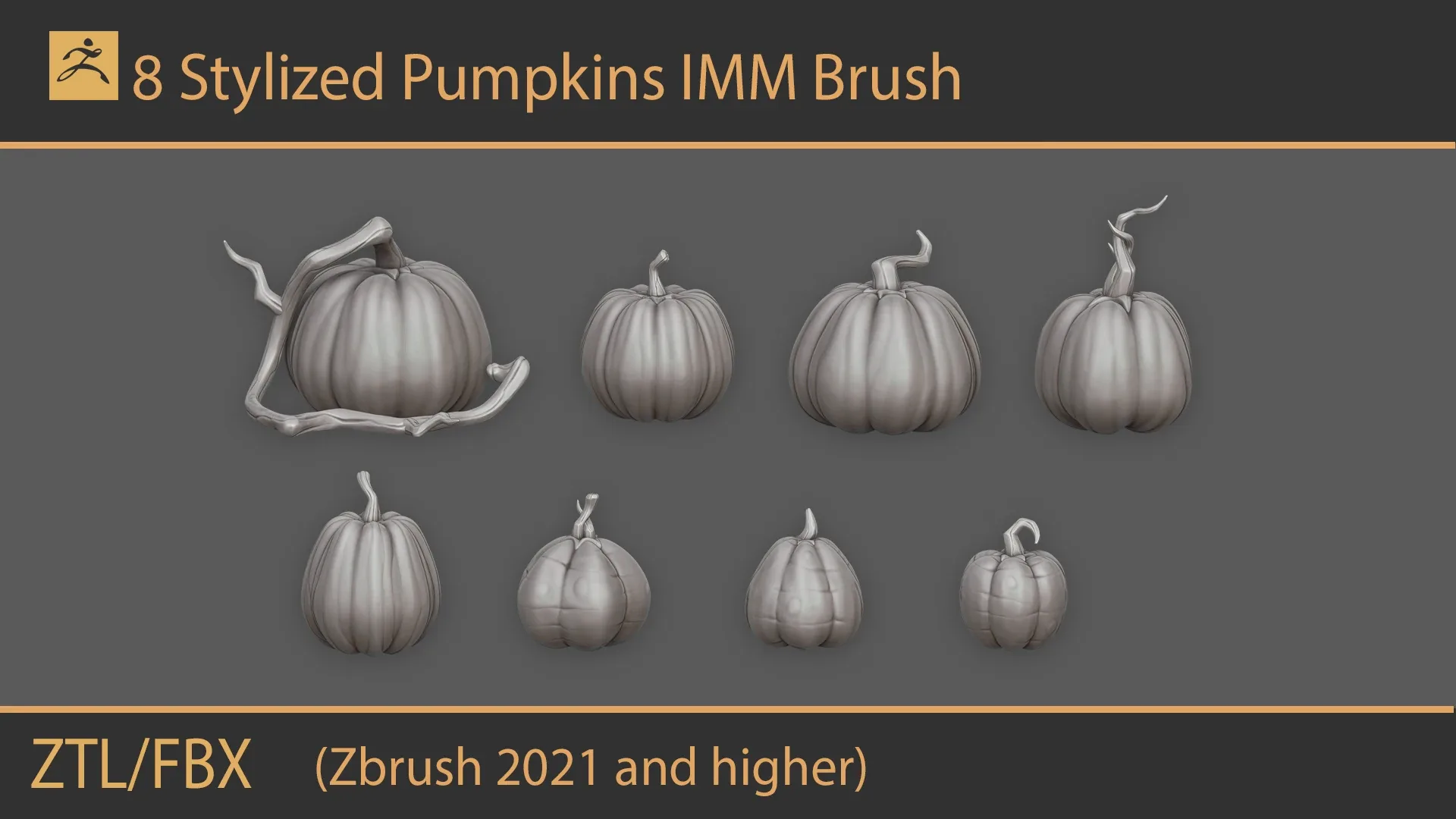 Stylized Pumpkins IMM Brushes